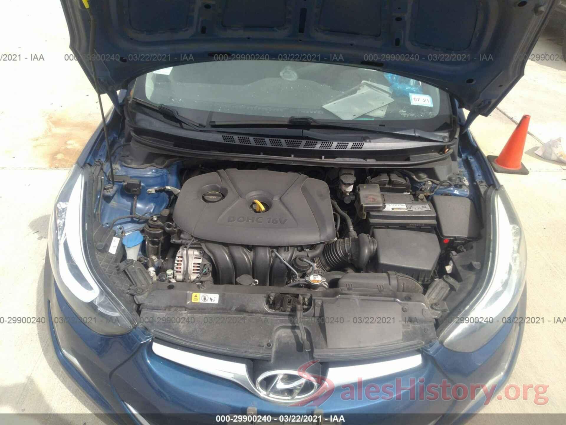 5NPDH4AE3GH662700 2016 HYUNDAI ELANTRA