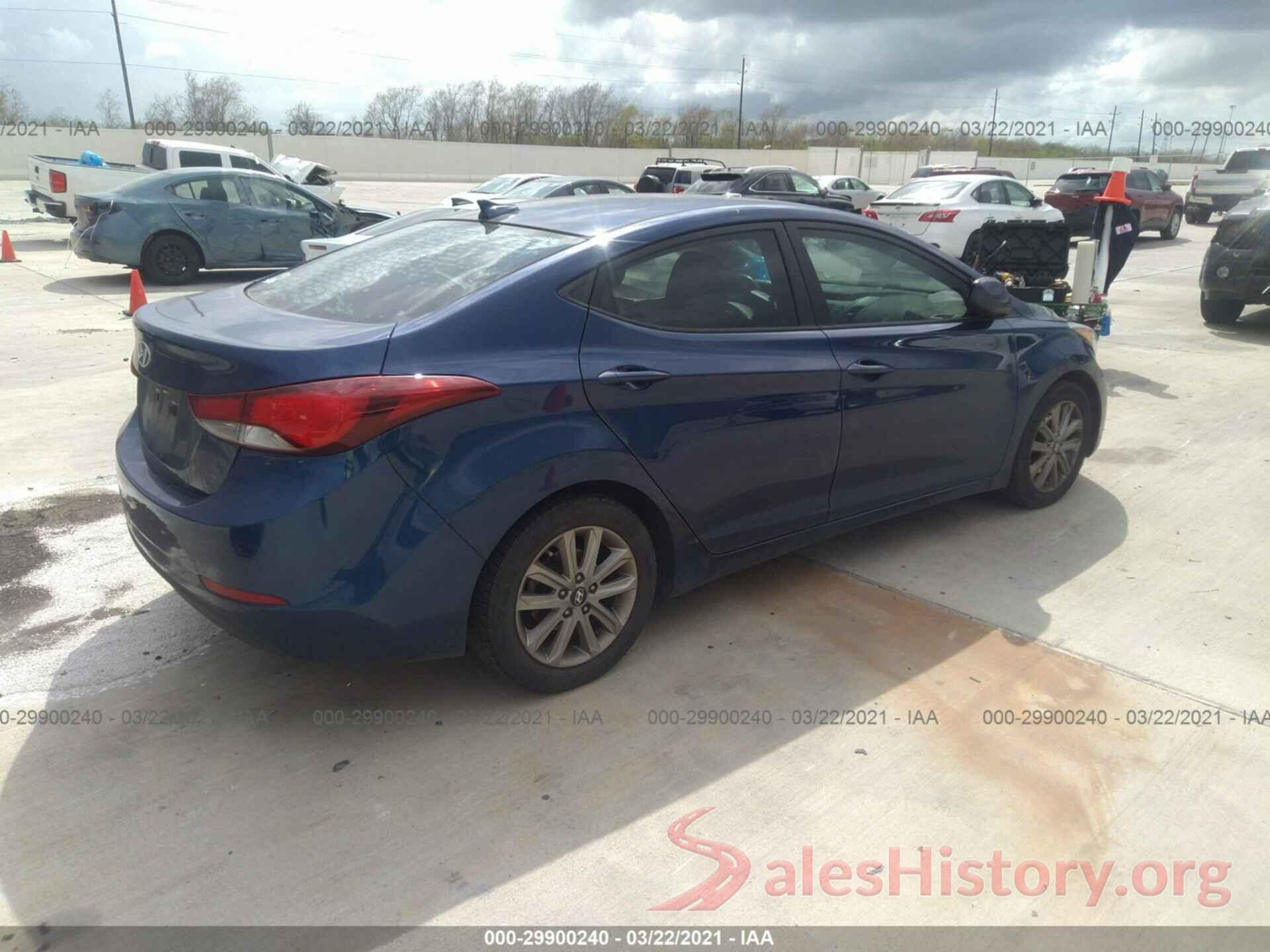 5NPDH4AE3GH662700 2016 HYUNDAI ELANTRA