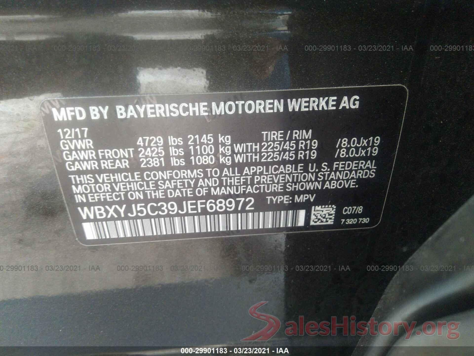 WBXYJ5C39JEF68972 2018 BMW X2