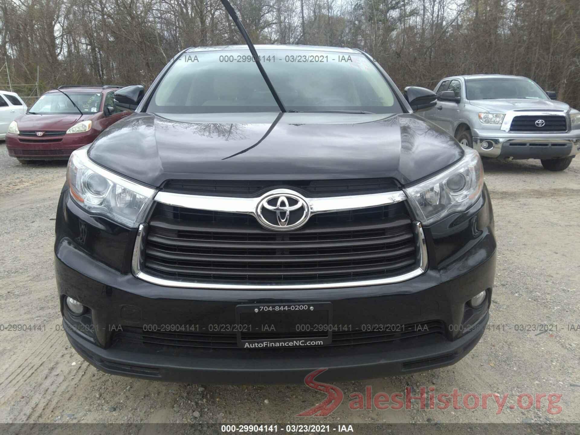 5TDZKRFH2GS180933 2016 TOYOTA HIGHLANDER