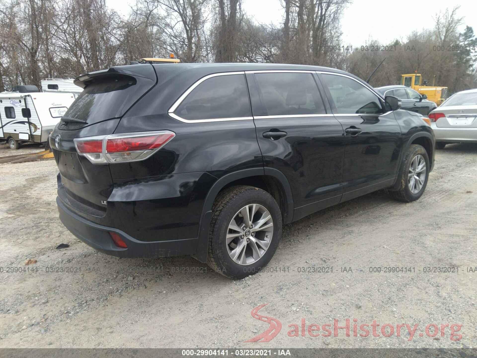 5TDZKRFH2GS180933 2016 TOYOTA HIGHLANDER