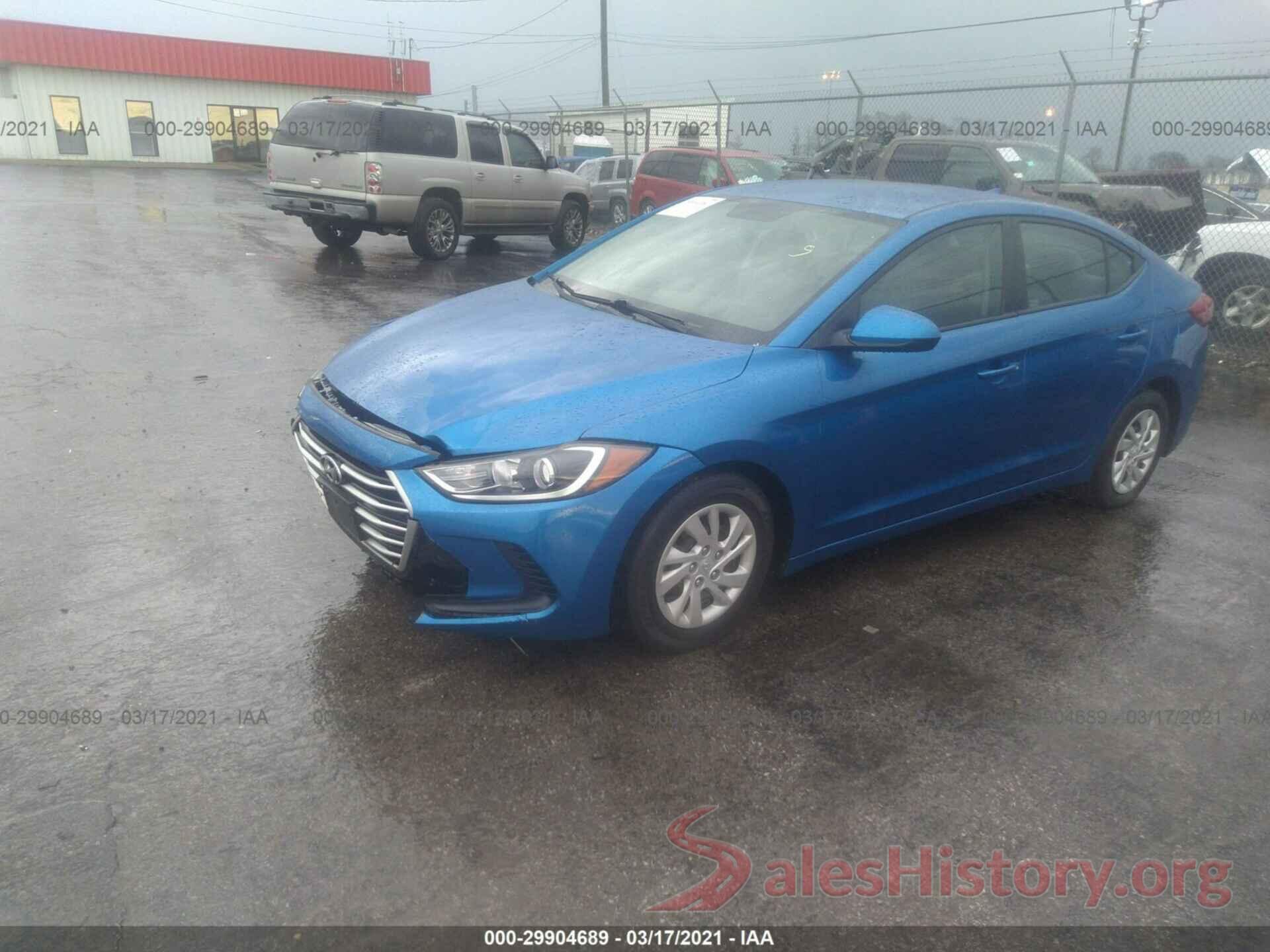 5NPD74LF7HH150934 2017 HYUNDAI ELANTRA