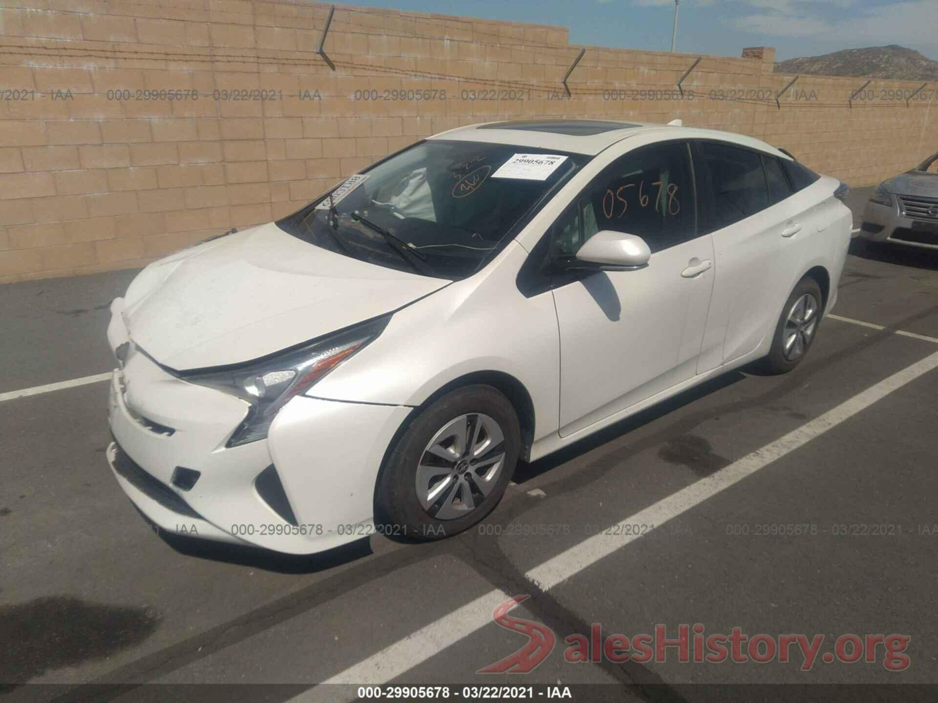 JTDKARFU1H3534428 2017 TOYOTA PRIUS