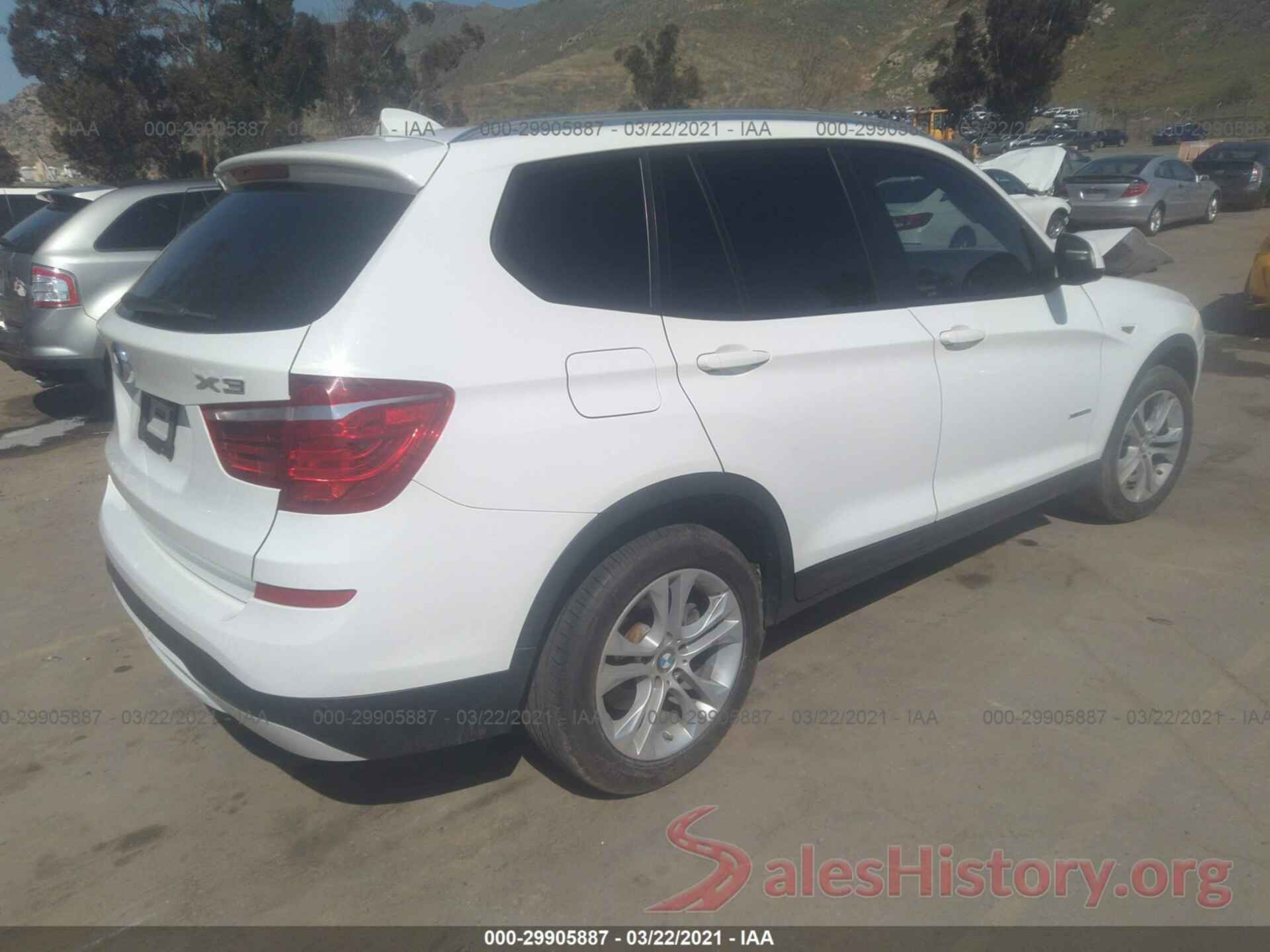 5UXWX7C50H0U40719 2017 BMW X3