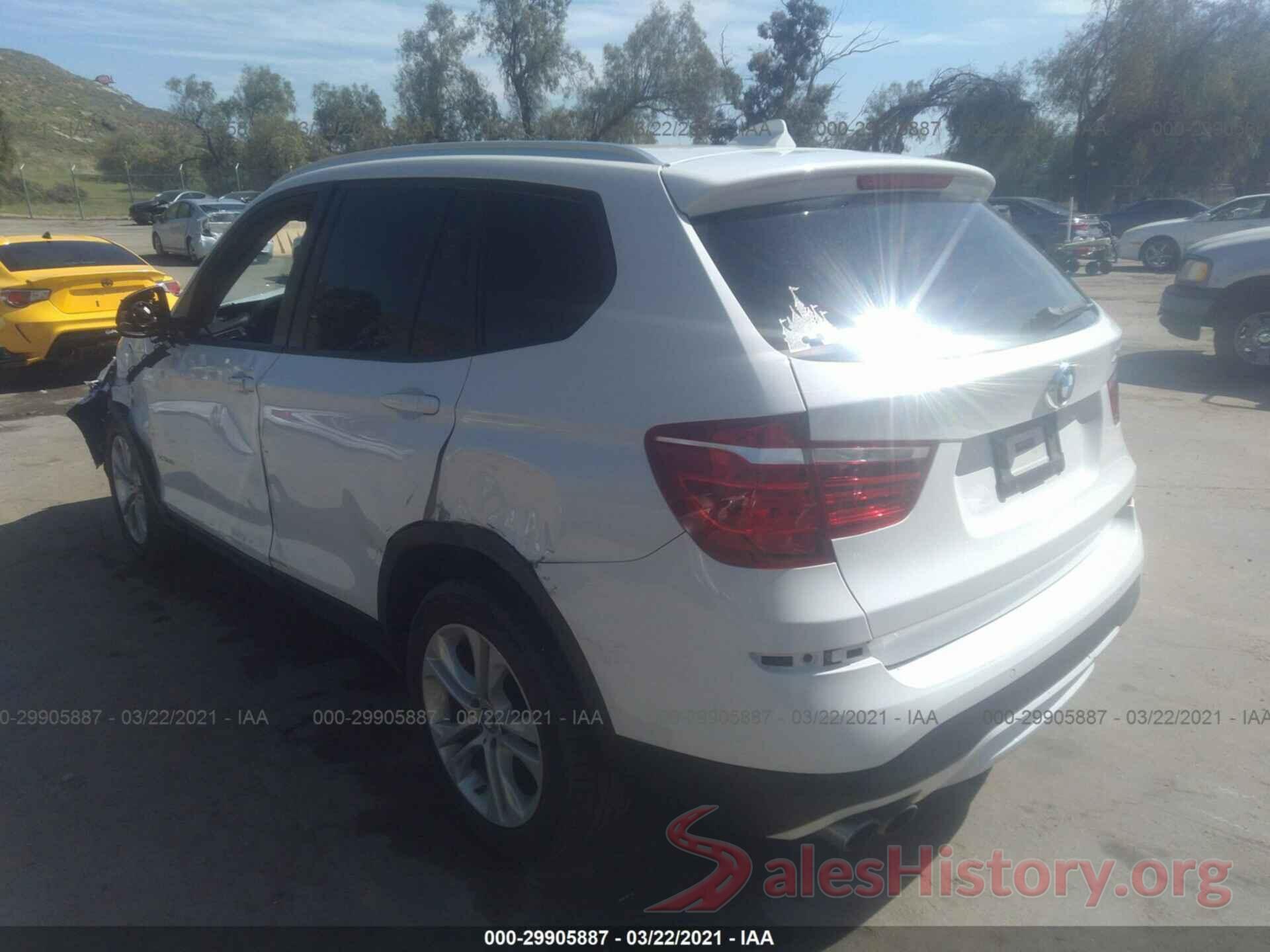 5UXWX7C50H0U40719 2017 BMW X3