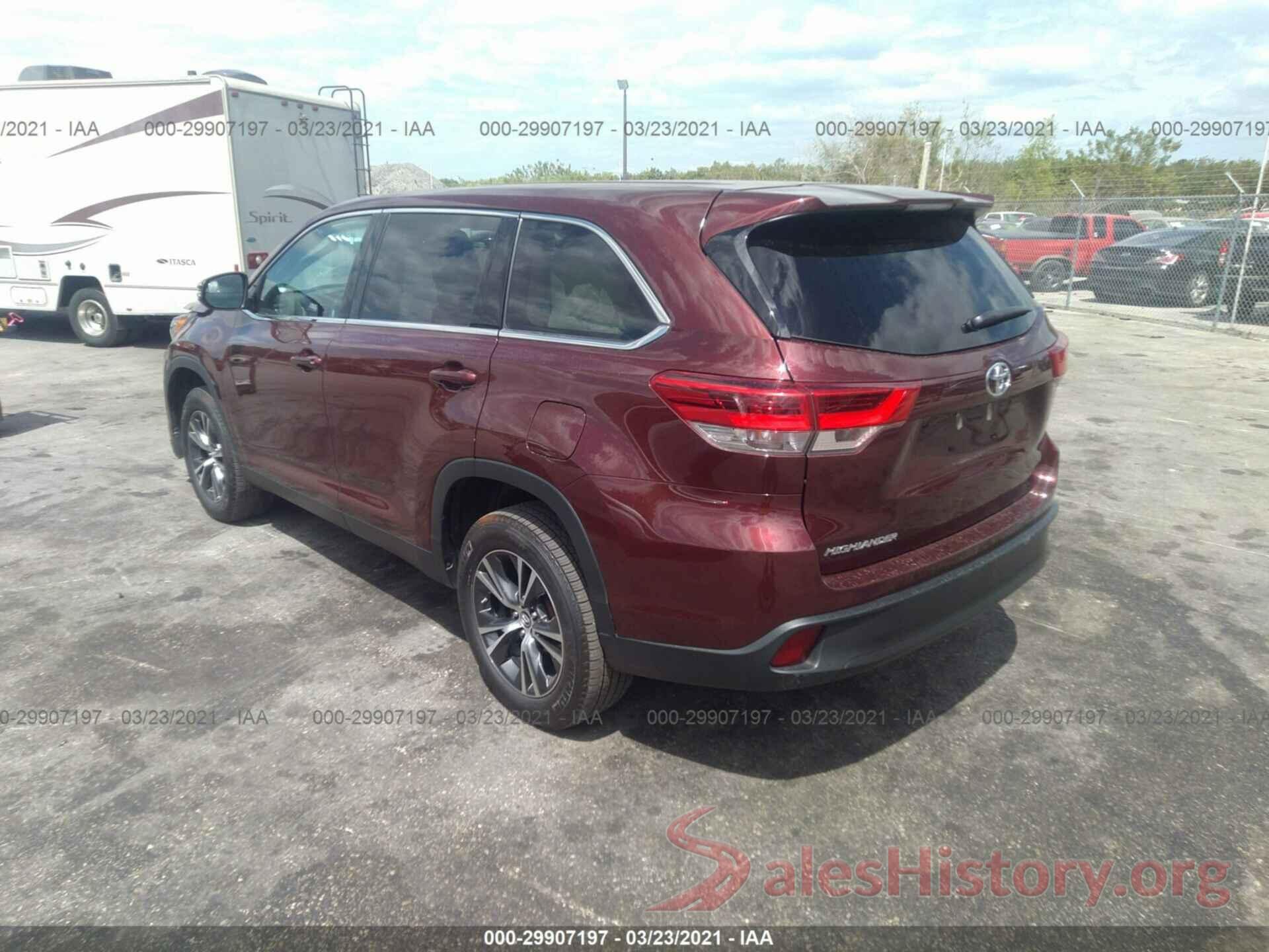 5TDZARFH0KS059894 2019 TOYOTA HIGHLANDER