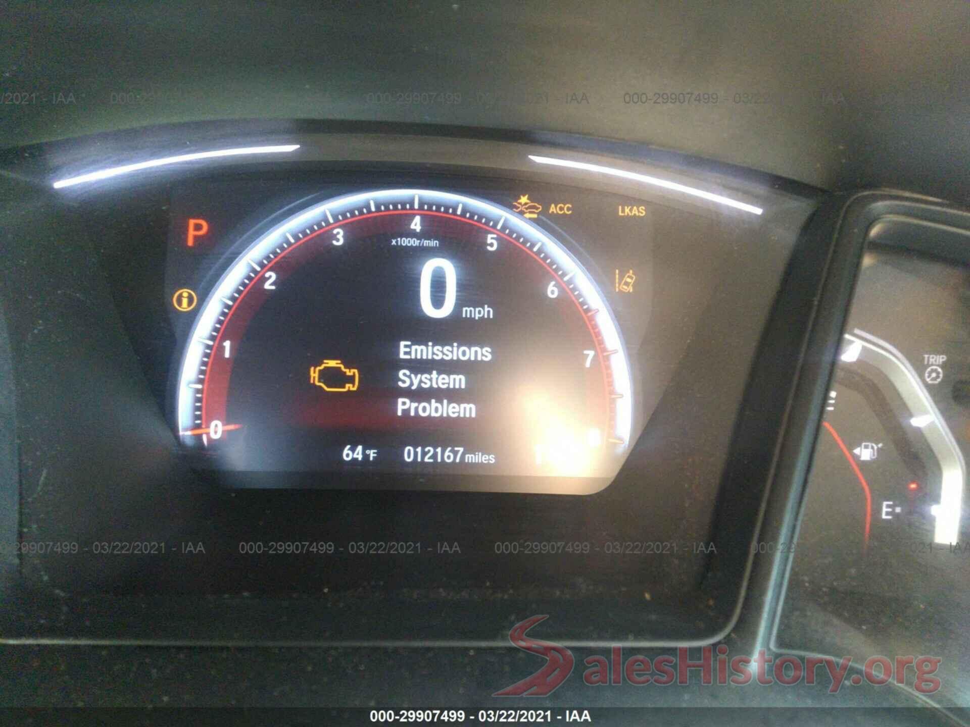 SHHFK7H45KU207829 2019 HONDA CIVIC HATCHBACK