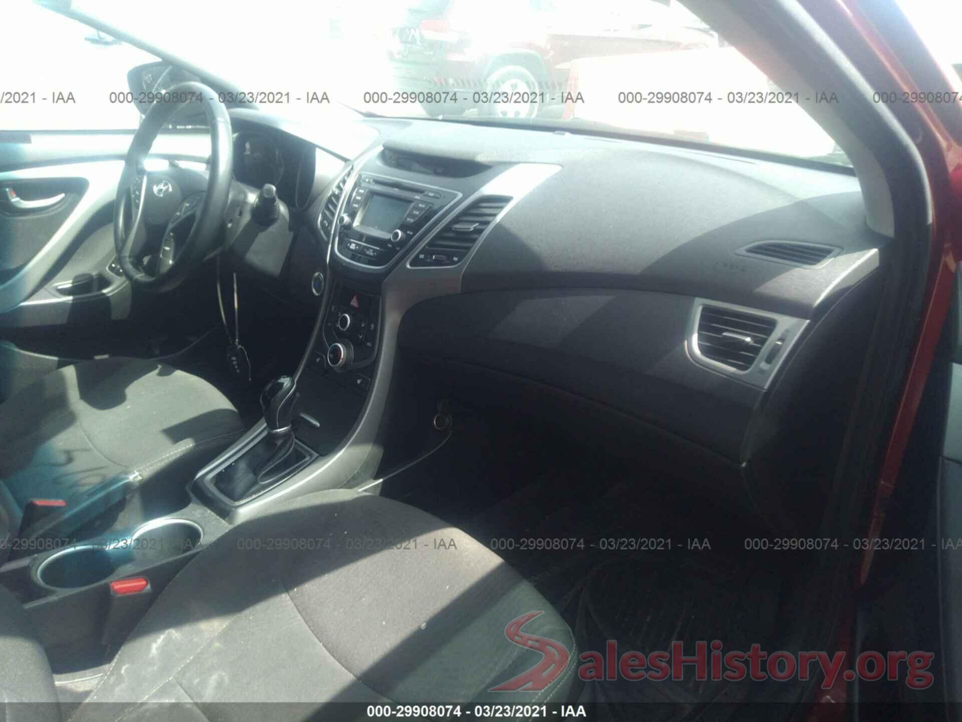 5NPDH4AE3GH781606 2016 HYUNDAI ELANTRA