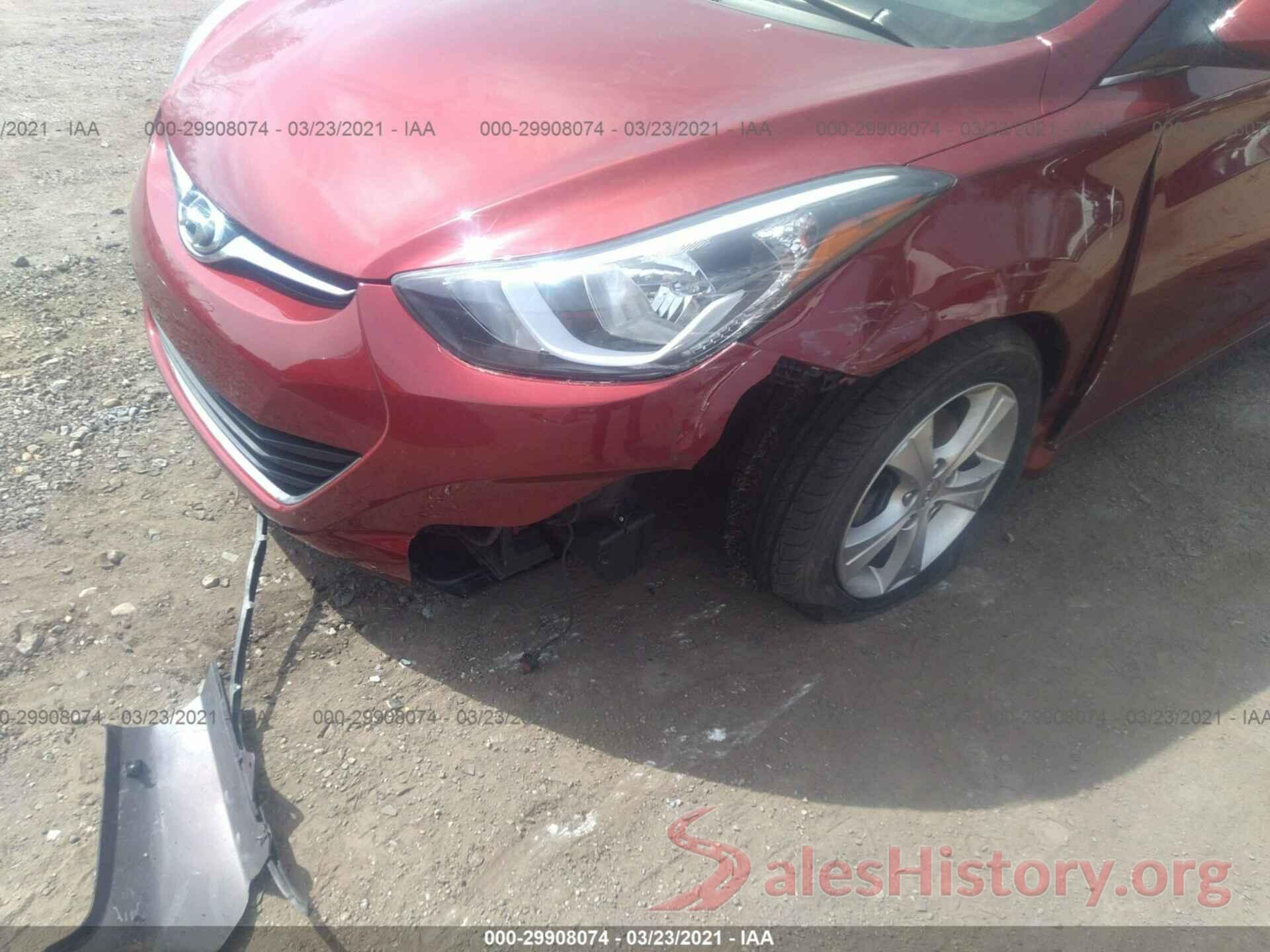 5NPDH4AE3GH781606 2016 HYUNDAI ELANTRA