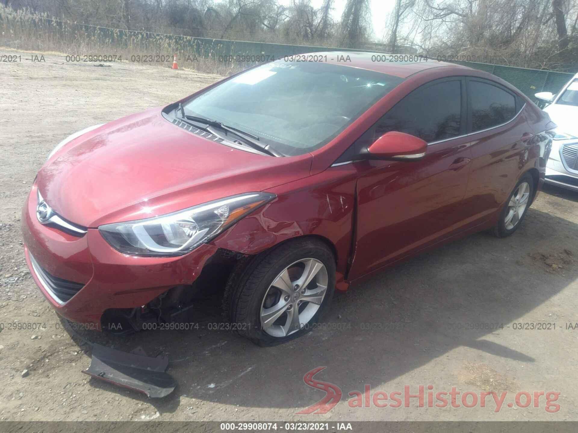 5NPDH4AE3GH781606 2016 HYUNDAI ELANTRA