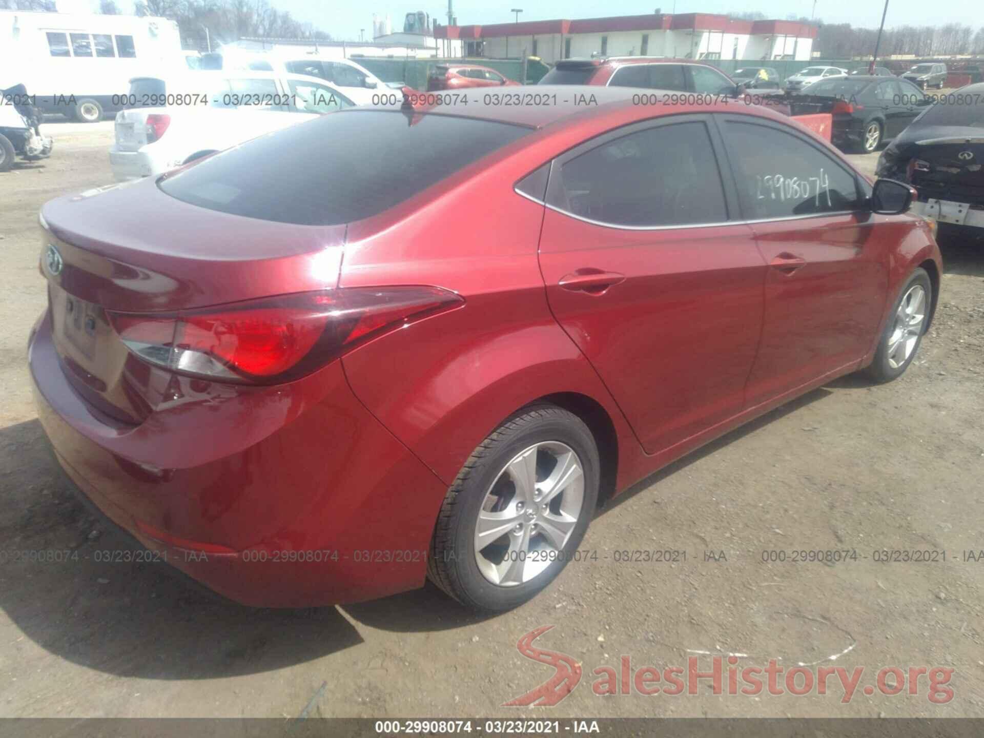 5NPDH4AE3GH781606 2016 HYUNDAI ELANTRA