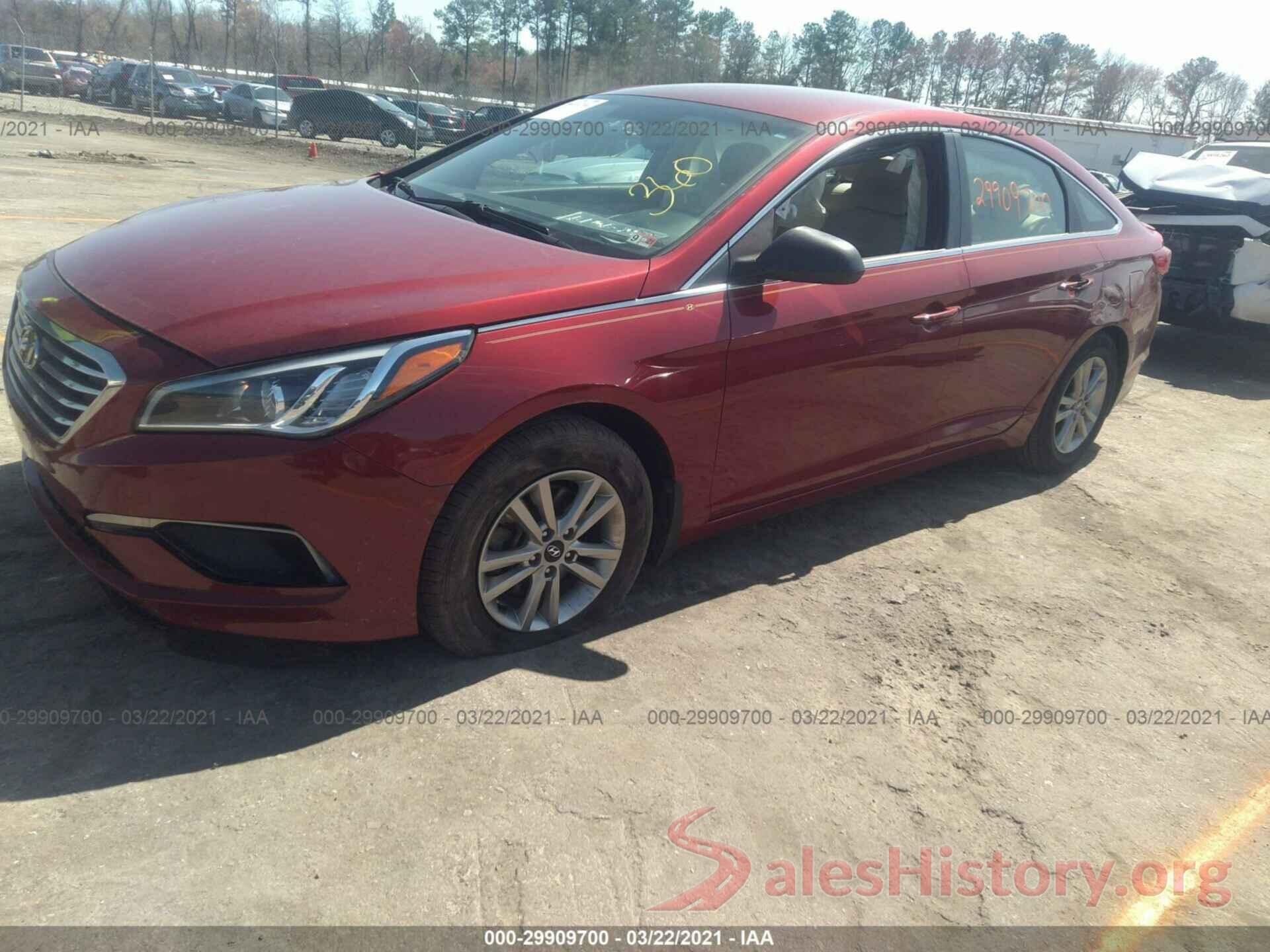 5NPE24AF6GH433023 2016 HYUNDAI SONATA