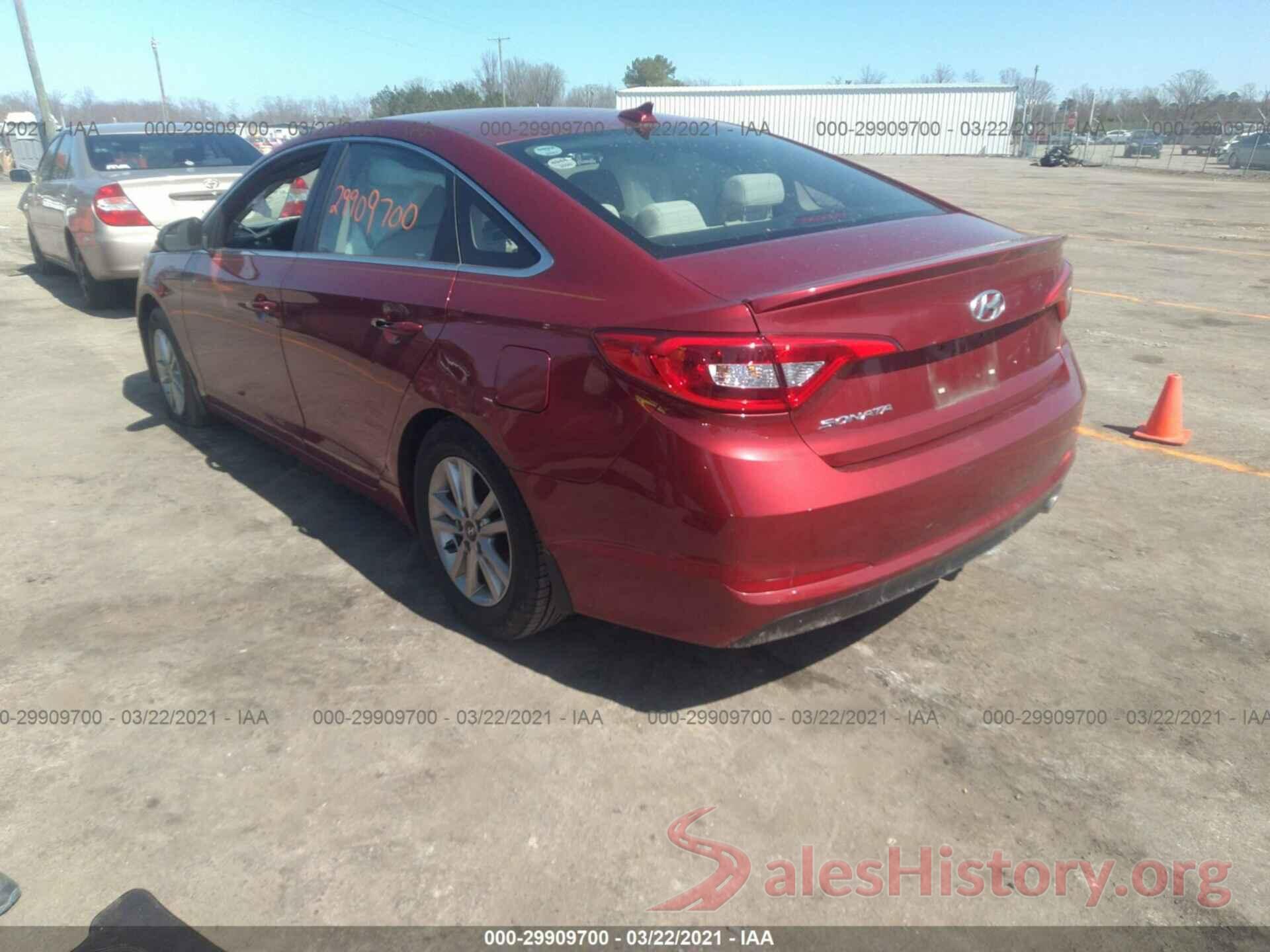 5NPE24AF6GH433023 2016 HYUNDAI SONATA