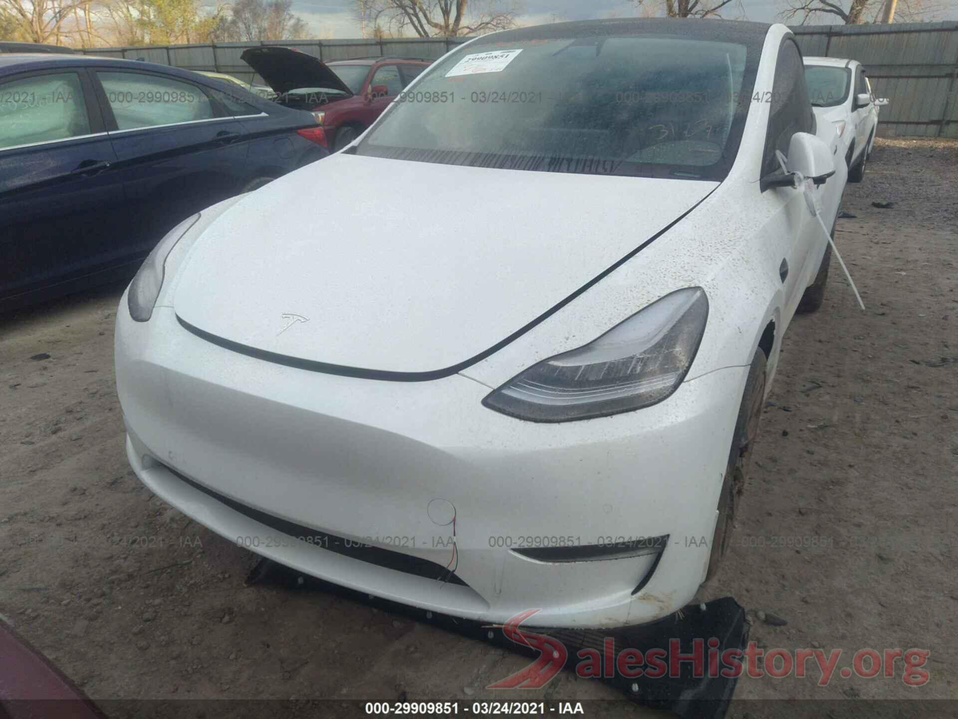 5YJYGDEE2MF072383 2021 TESLA MODEL Y