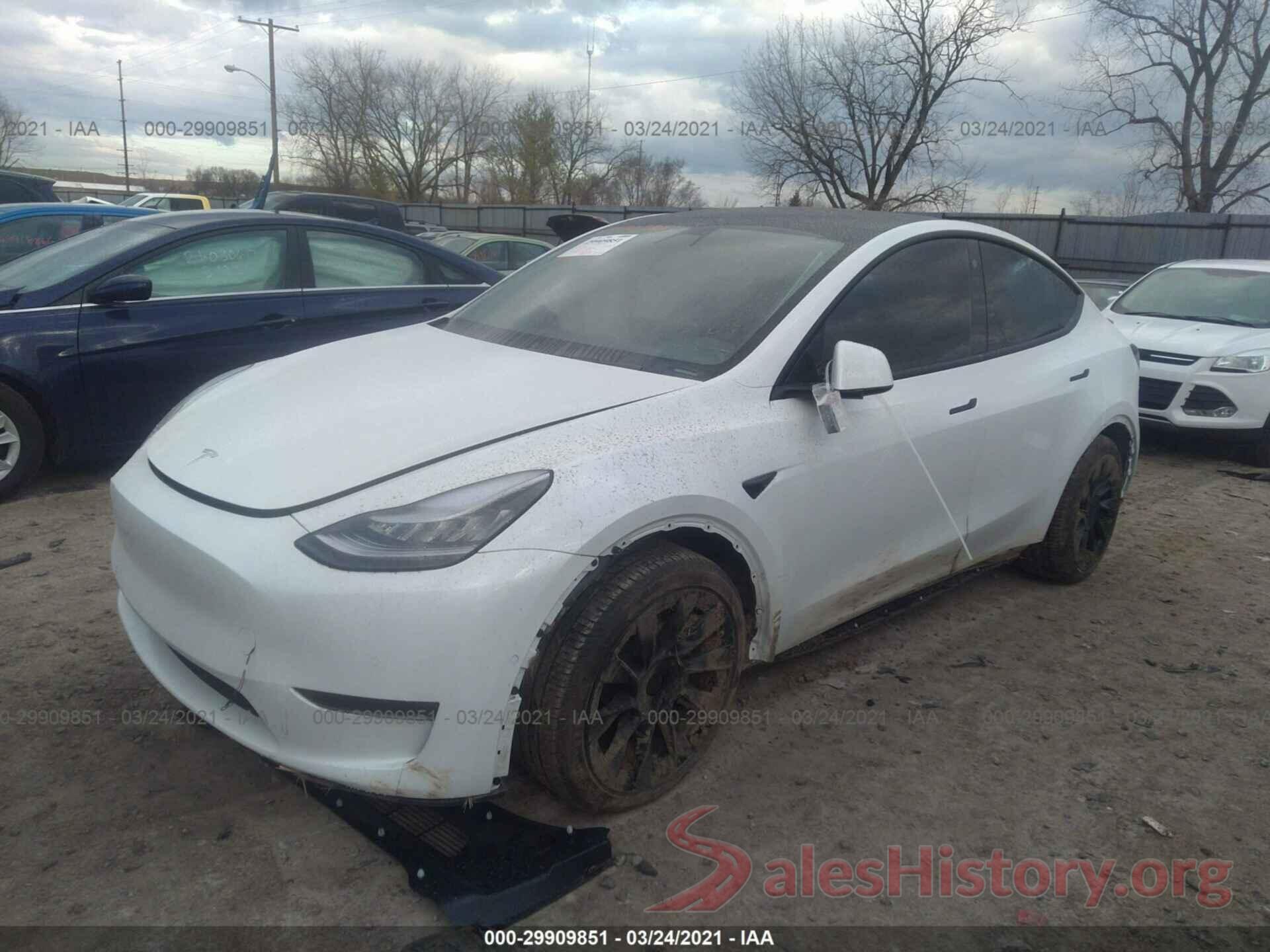 5YJYGDEE2MF072383 2021 TESLA MODEL Y