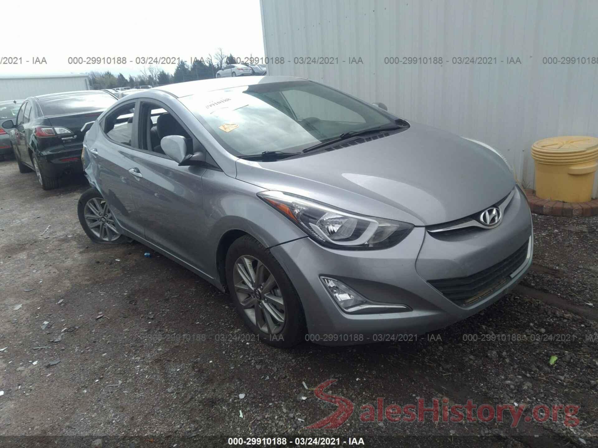 5NPDH4AE9GH660157 2016 HYUNDAI ELANTRA