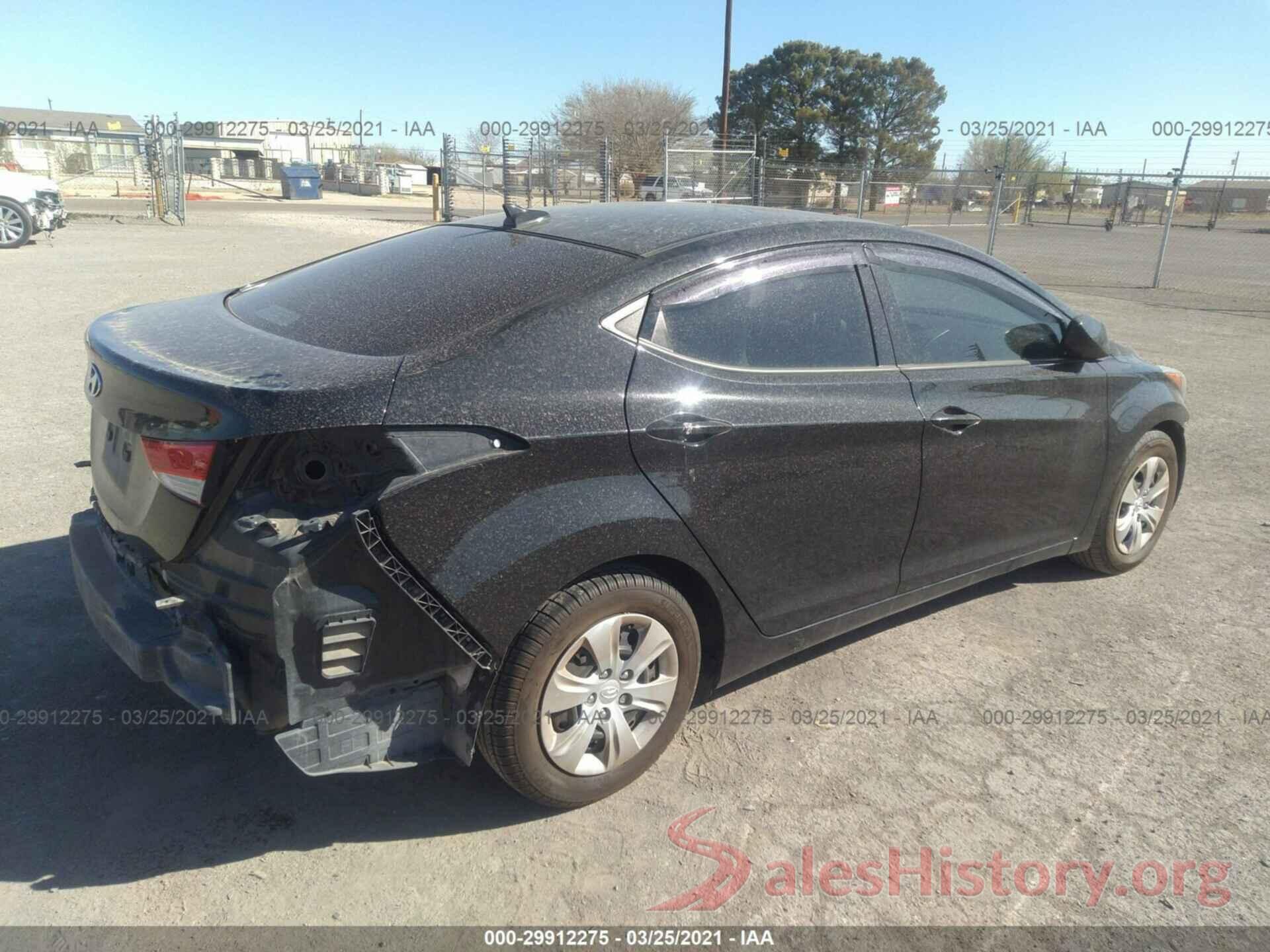 5NPDH4AE3GH744684 2016 HYUNDAI ELANTRA