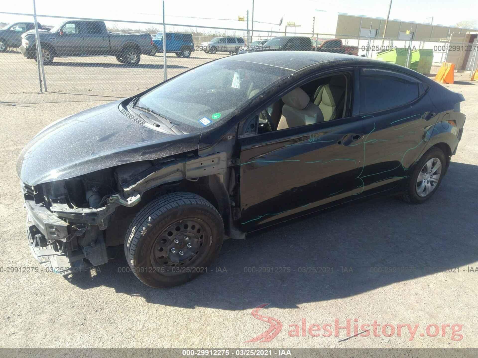 5NPDH4AE3GH744684 2016 HYUNDAI ELANTRA