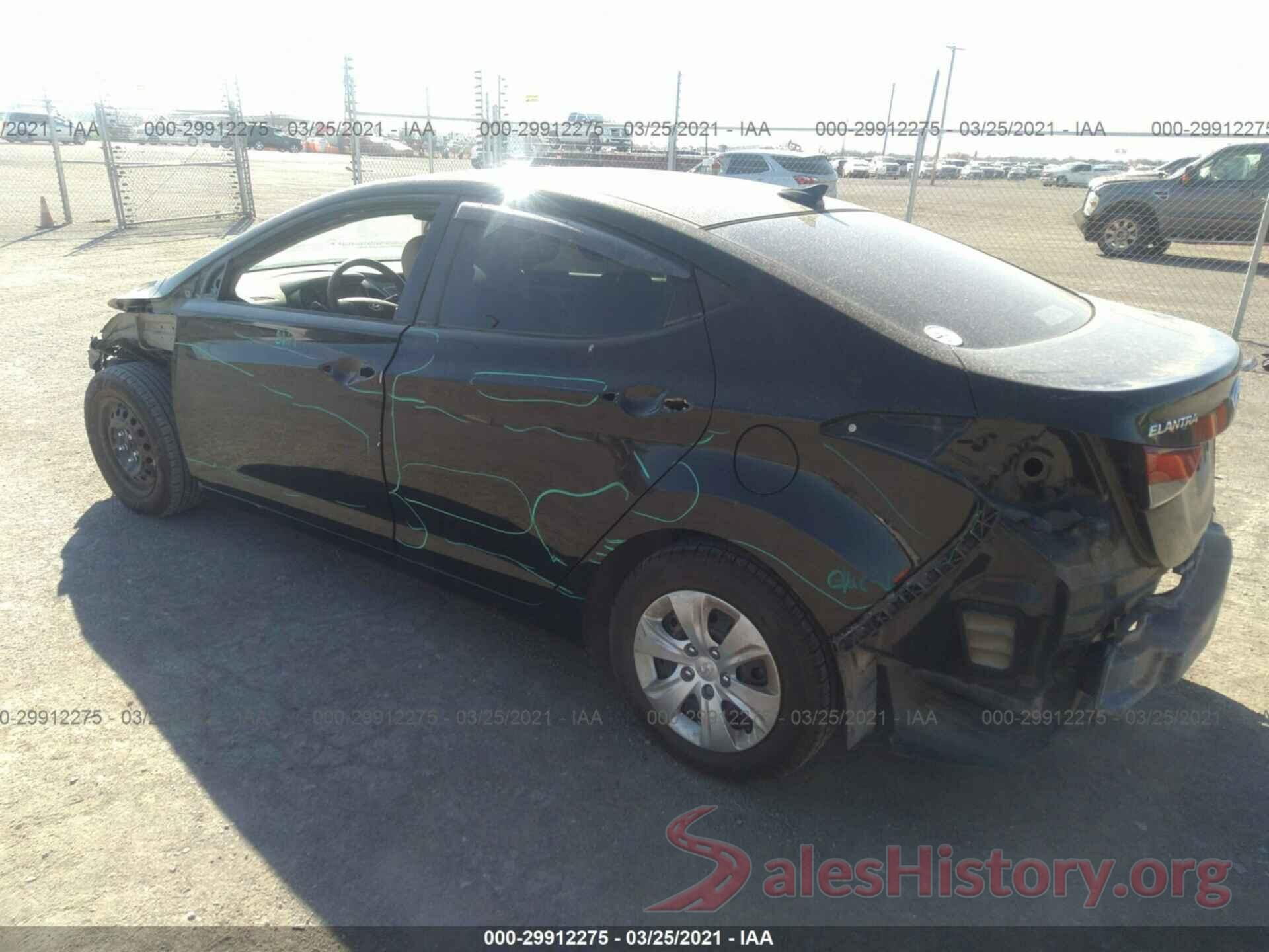 5NPDH4AE3GH744684 2016 HYUNDAI ELANTRA