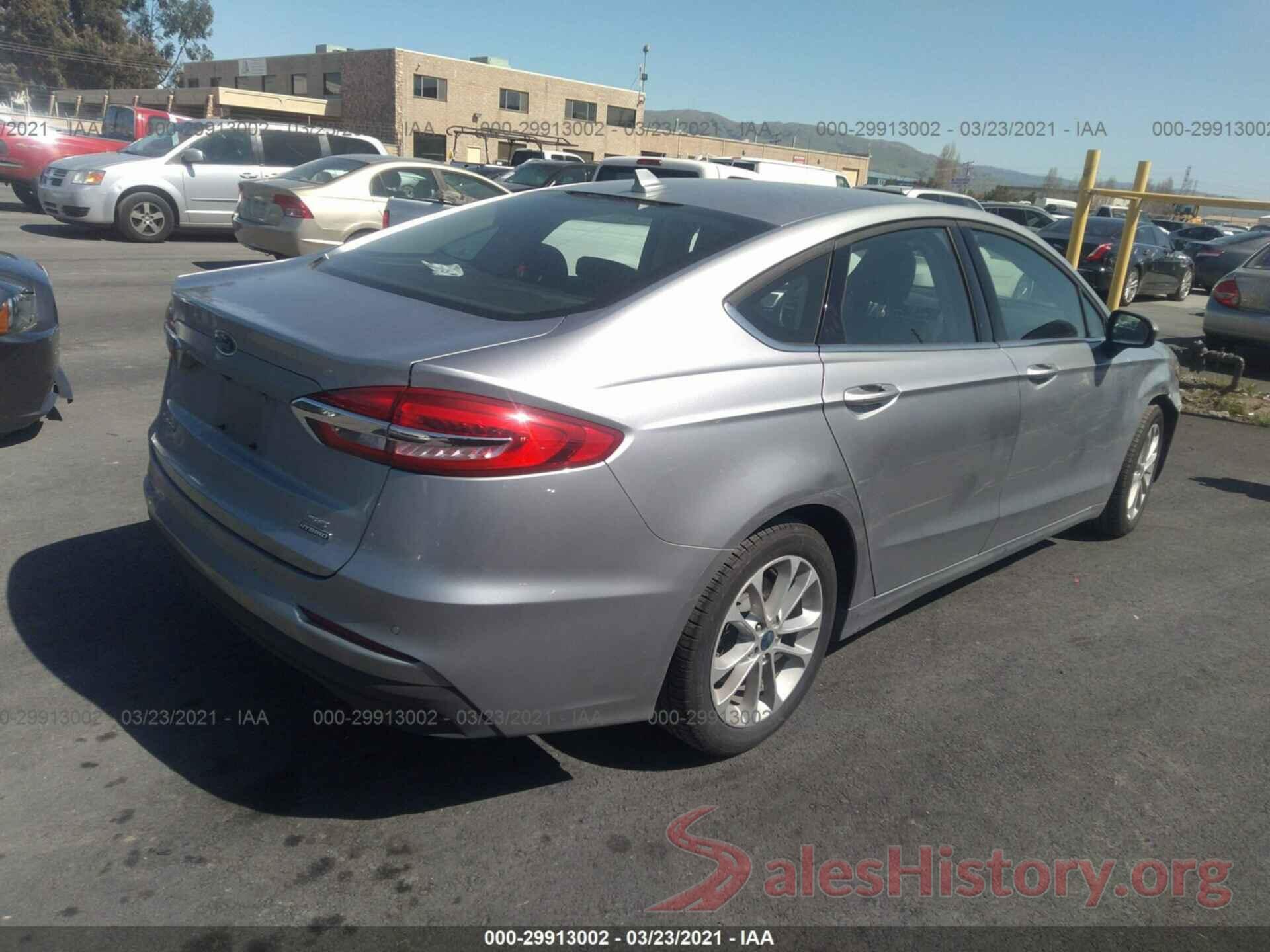 3FA6P0LU7LR171844 2020 FORD FUSION HYBRID