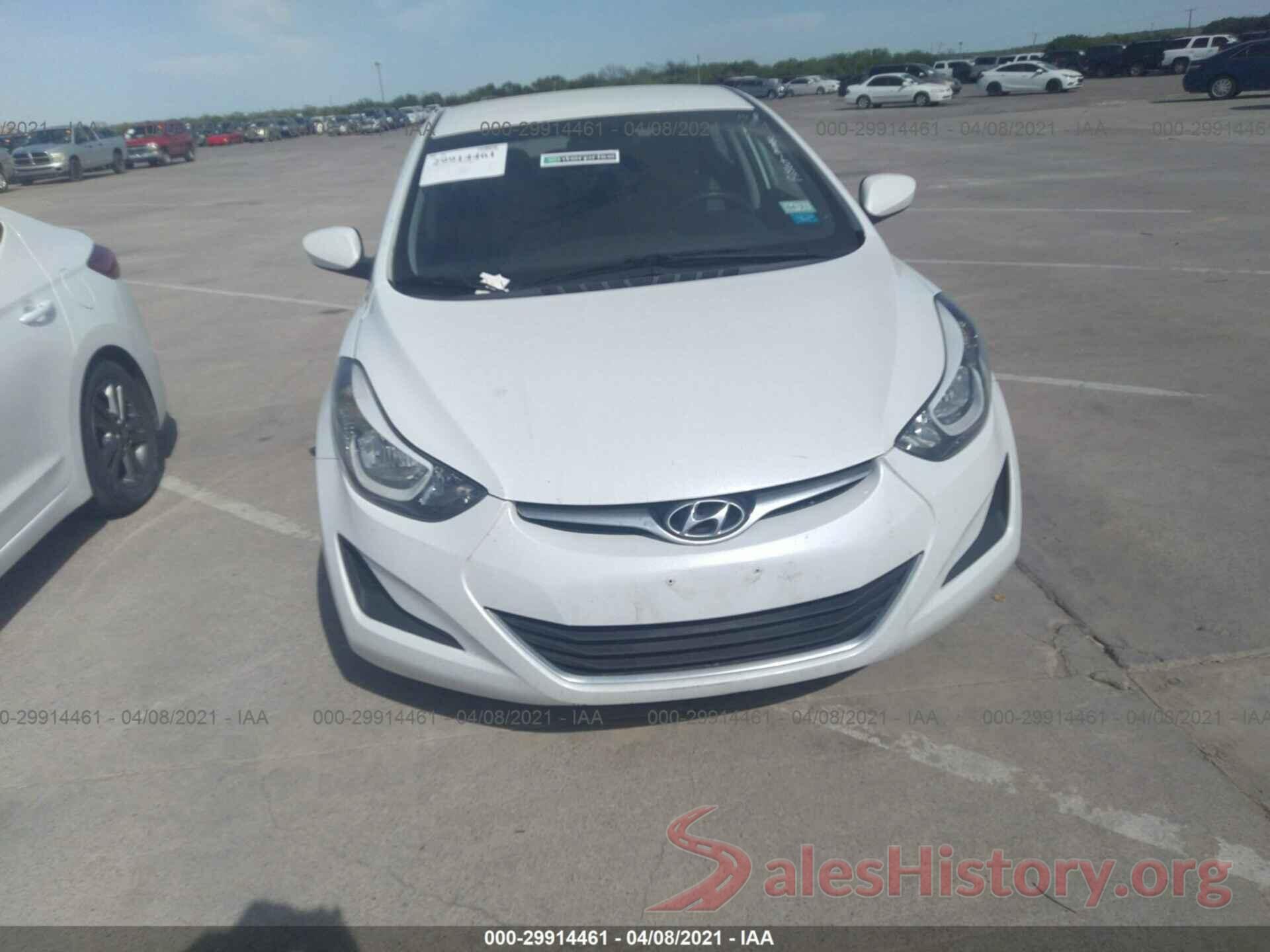 5NPDH4AE9GH752224 2016 HYUNDAI ELANTRA