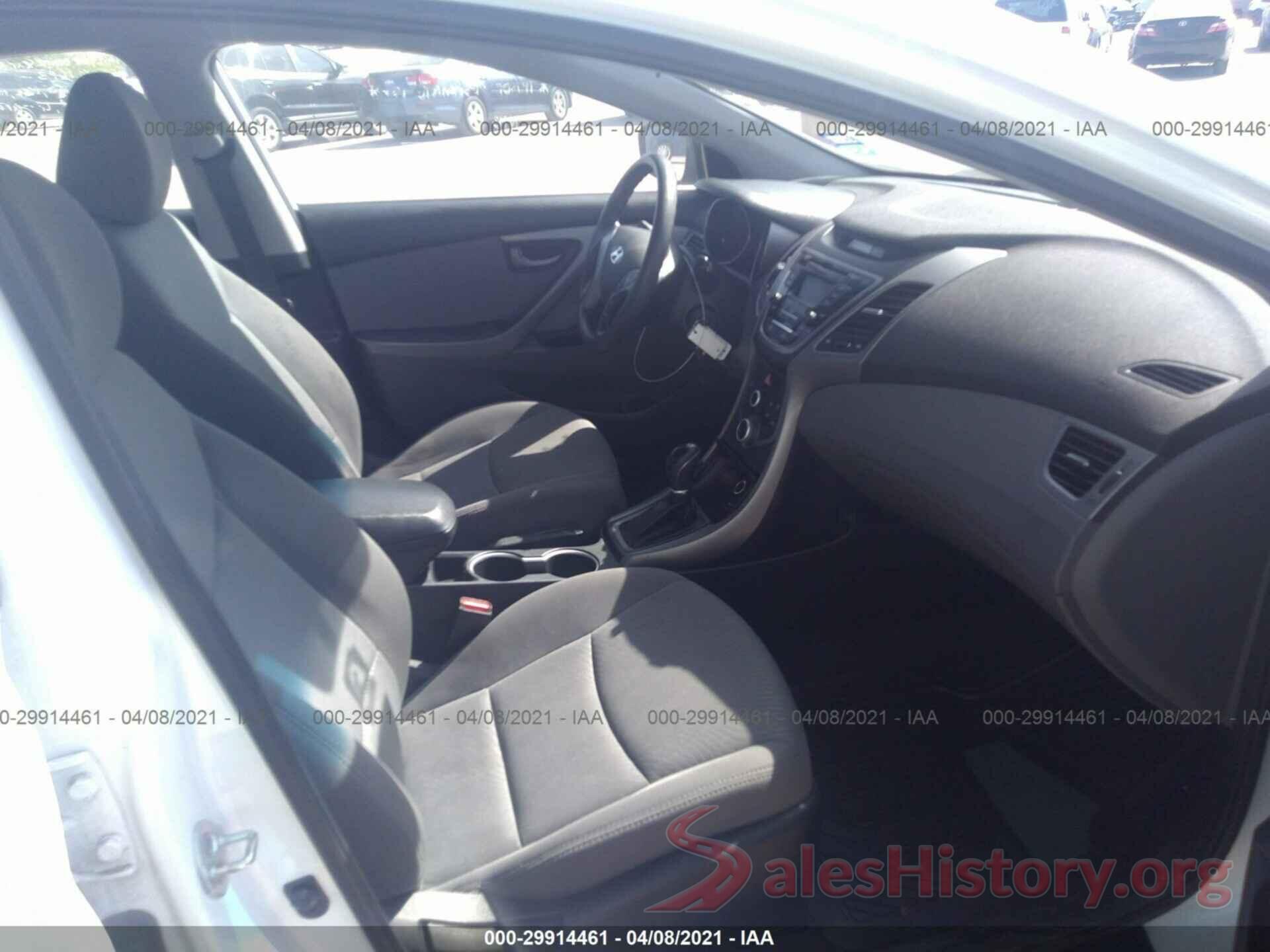 5NPDH4AE9GH752224 2016 HYUNDAI ELANTRA