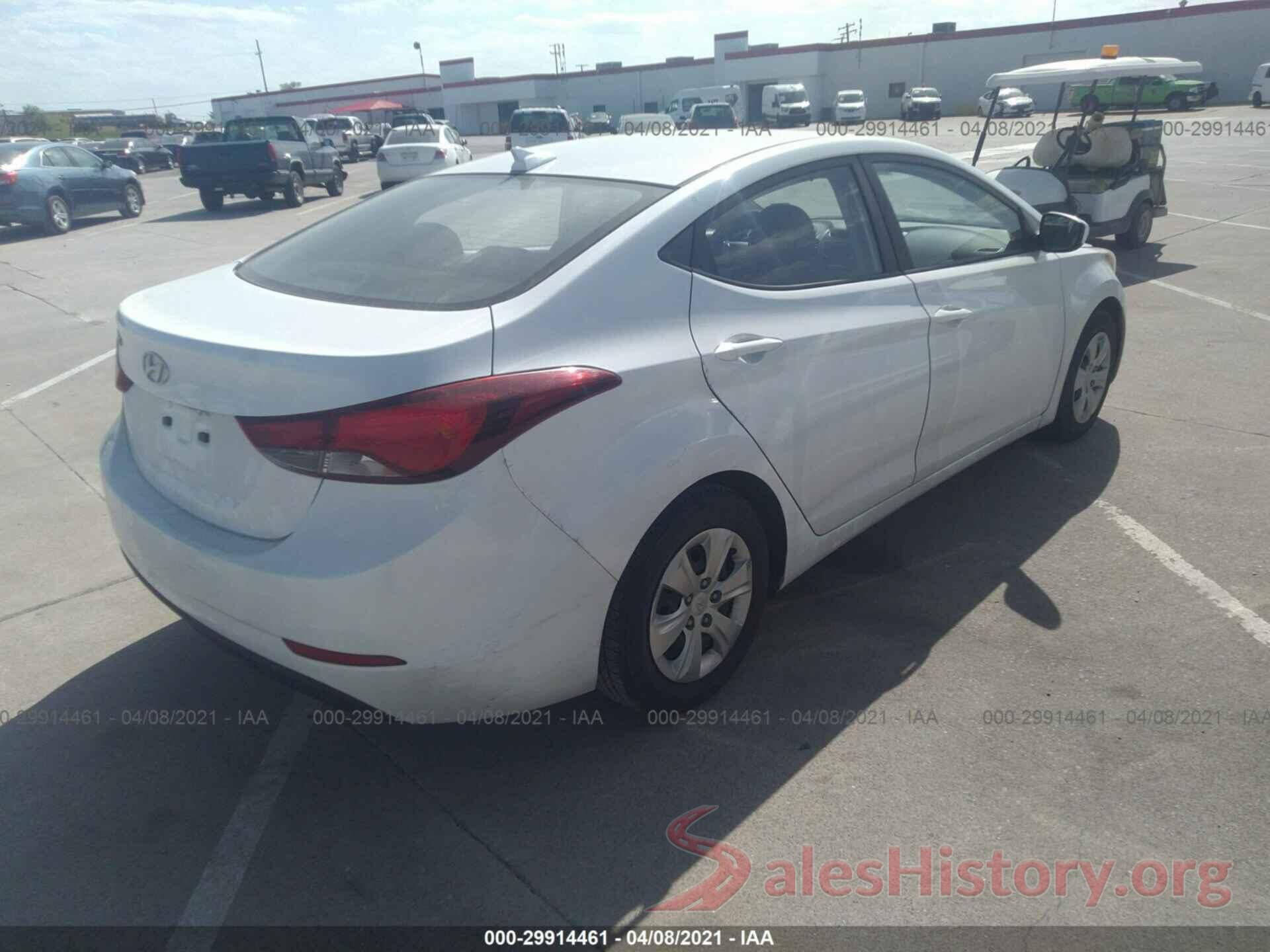 5NPDH4AE9GH752224 2016 HYUNDAI ELANTRA