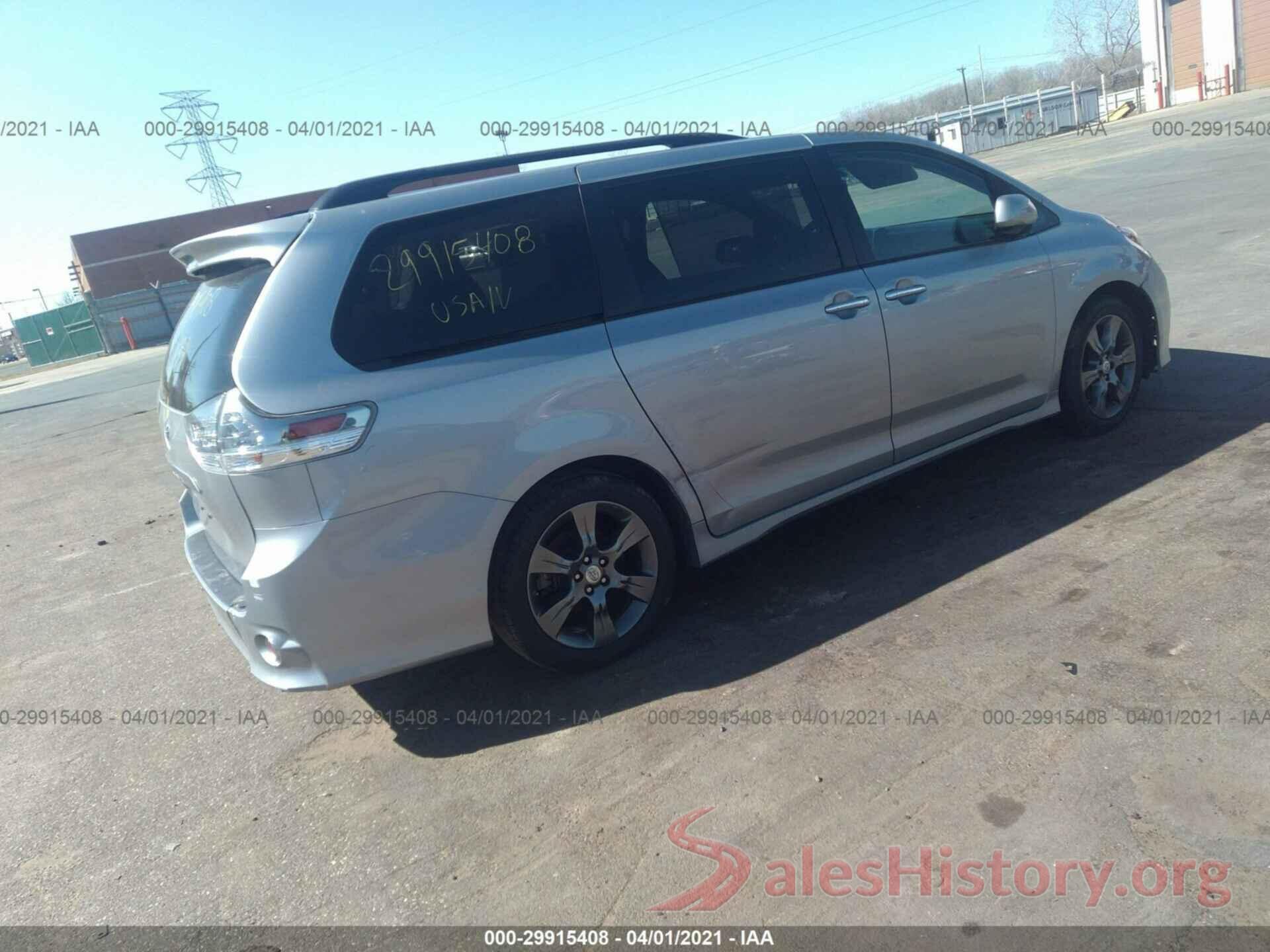 5TDXK3DC6GS735572 2016 TOYOTA SIENNA