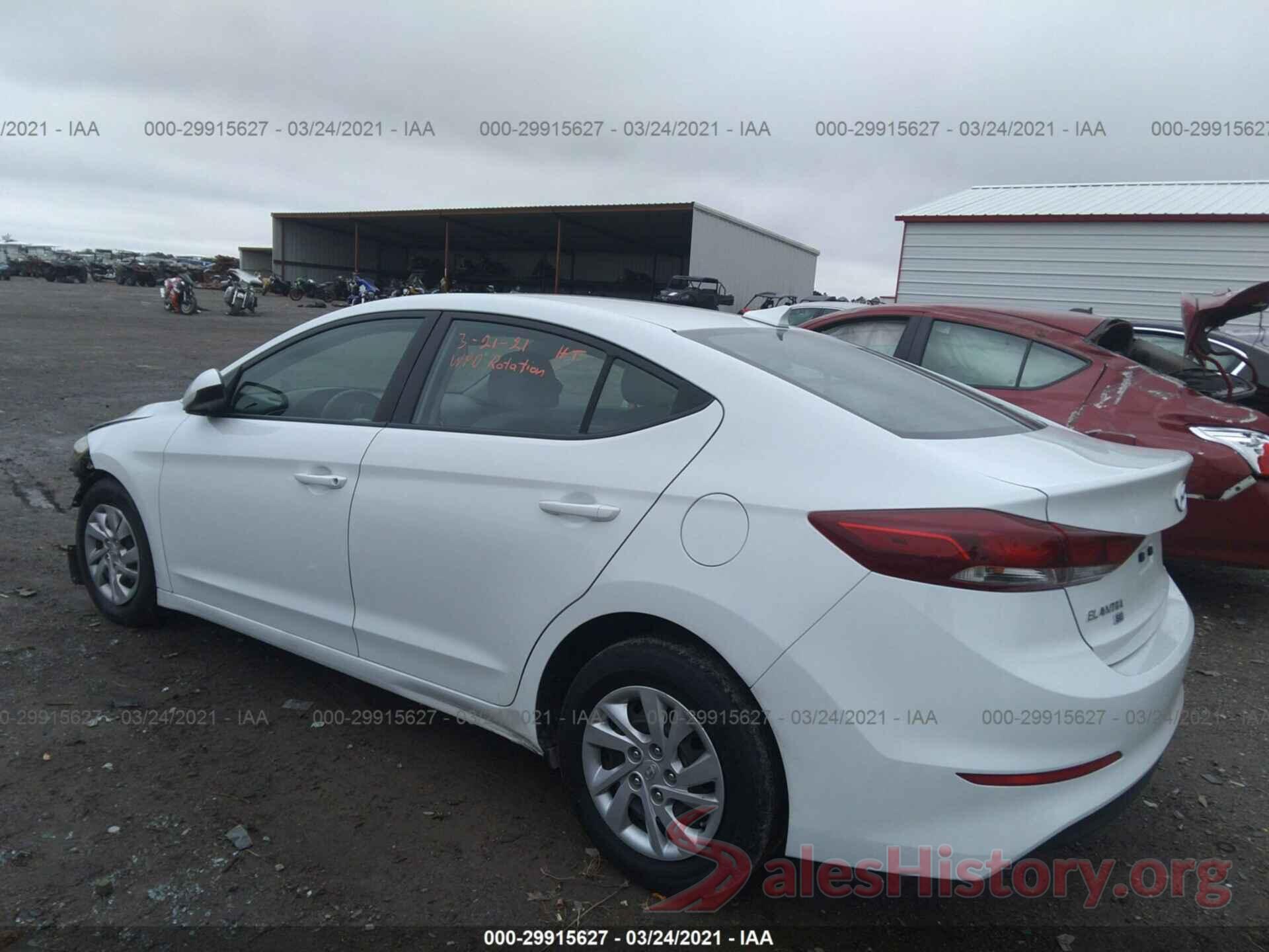 5NPD74LFXHH210981 2017 HYUNDAI ELANTRA