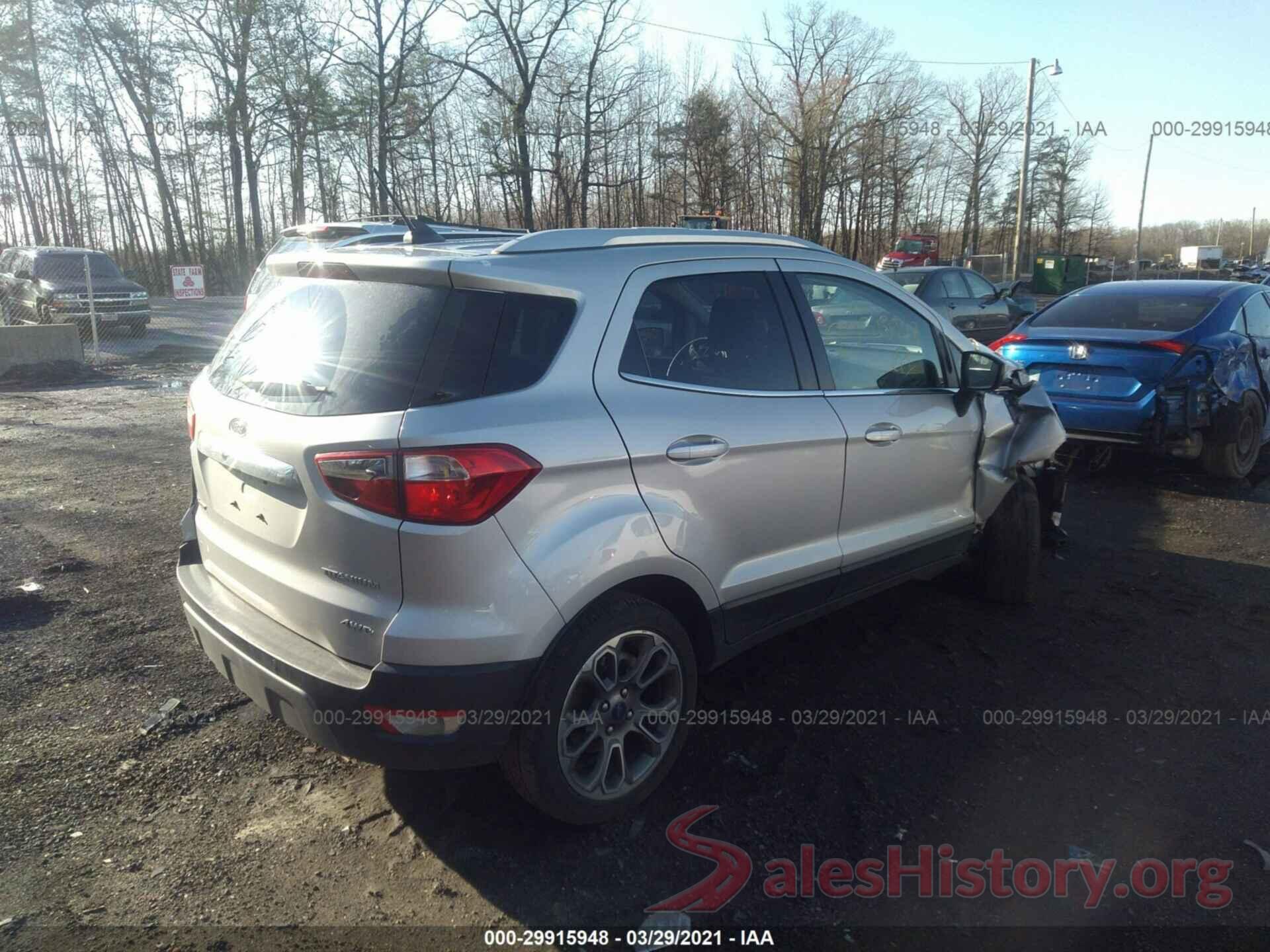 MAJ6S3KL2KC260579 2019 FORD ECOSPORT