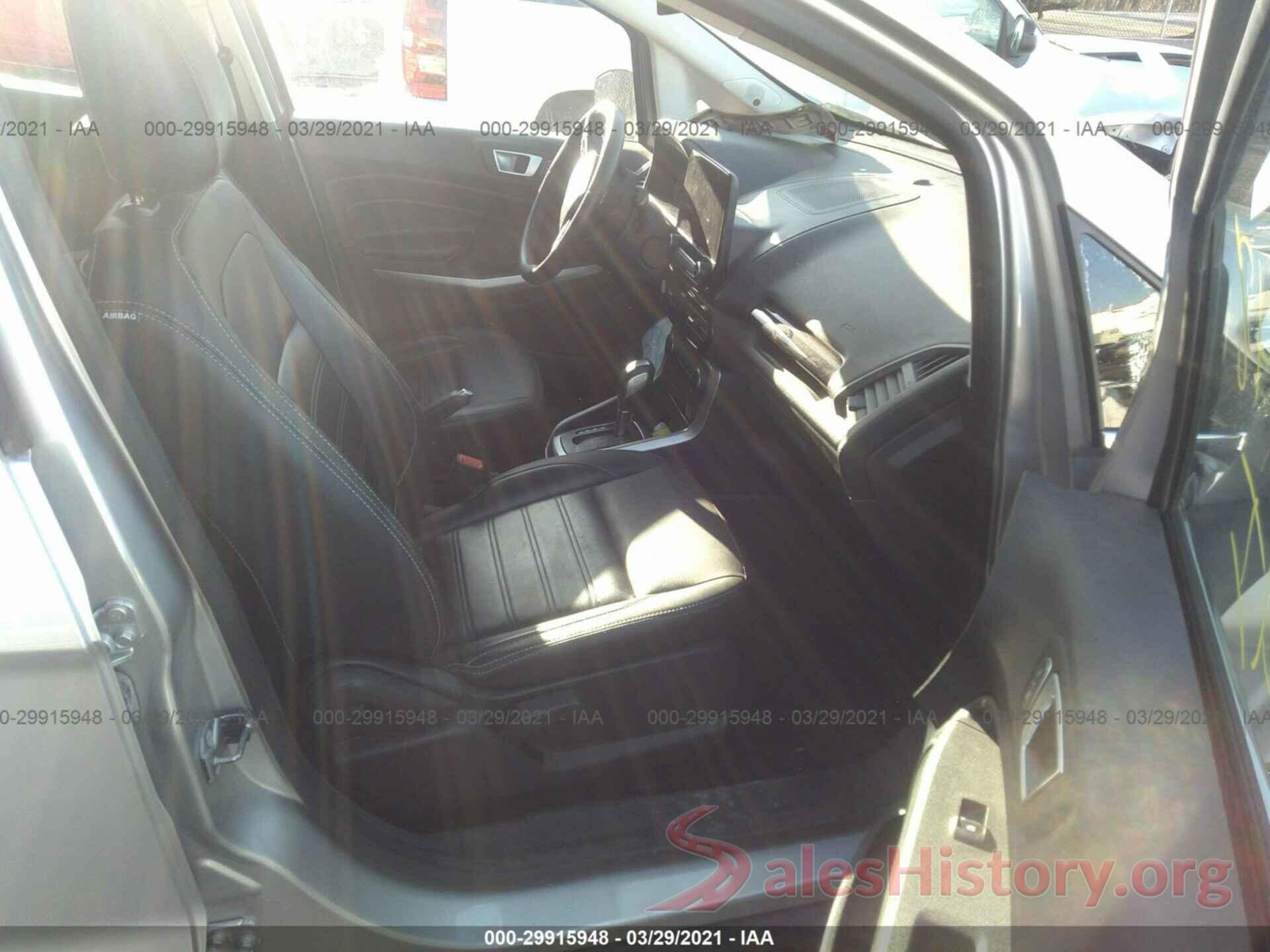 MAJ6S3KL2KC260579 2019 FORD ECOSPORT