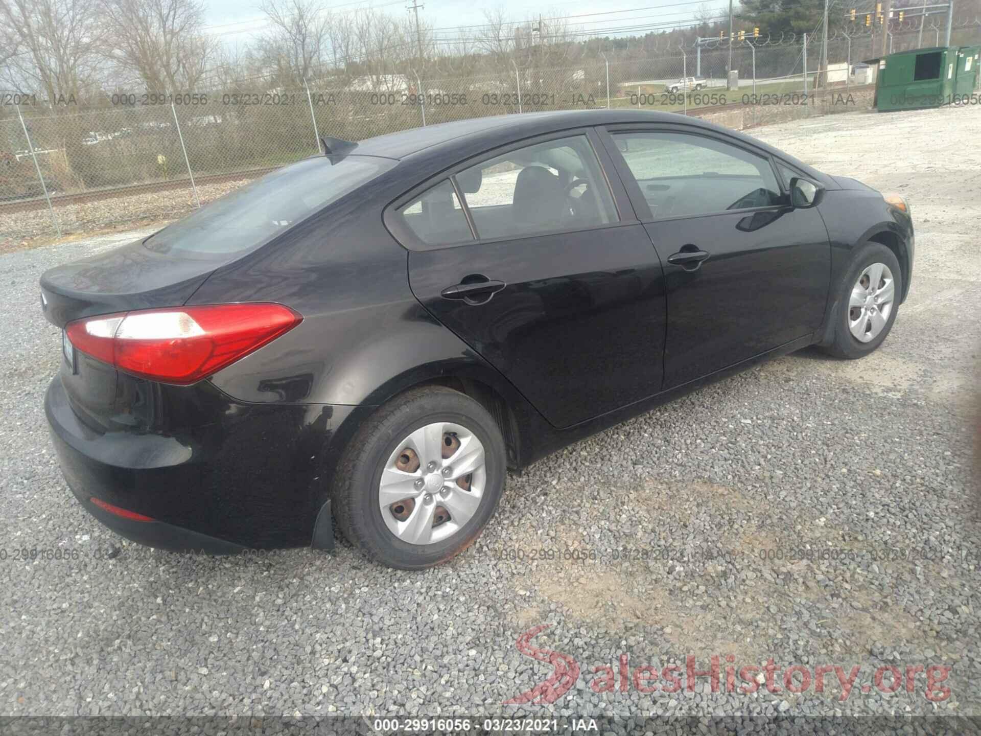 KNAFK4A63G5573046 2016 KIA FORTE