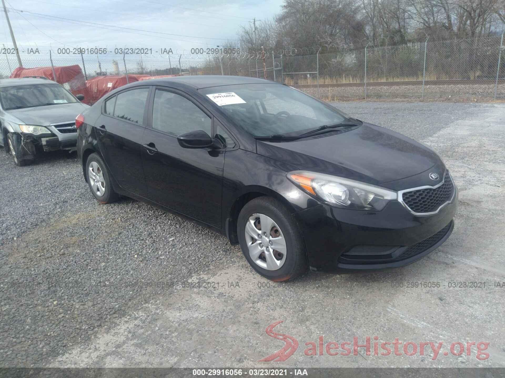 KNAFK4A63G5573046 2016 KIA FORTE