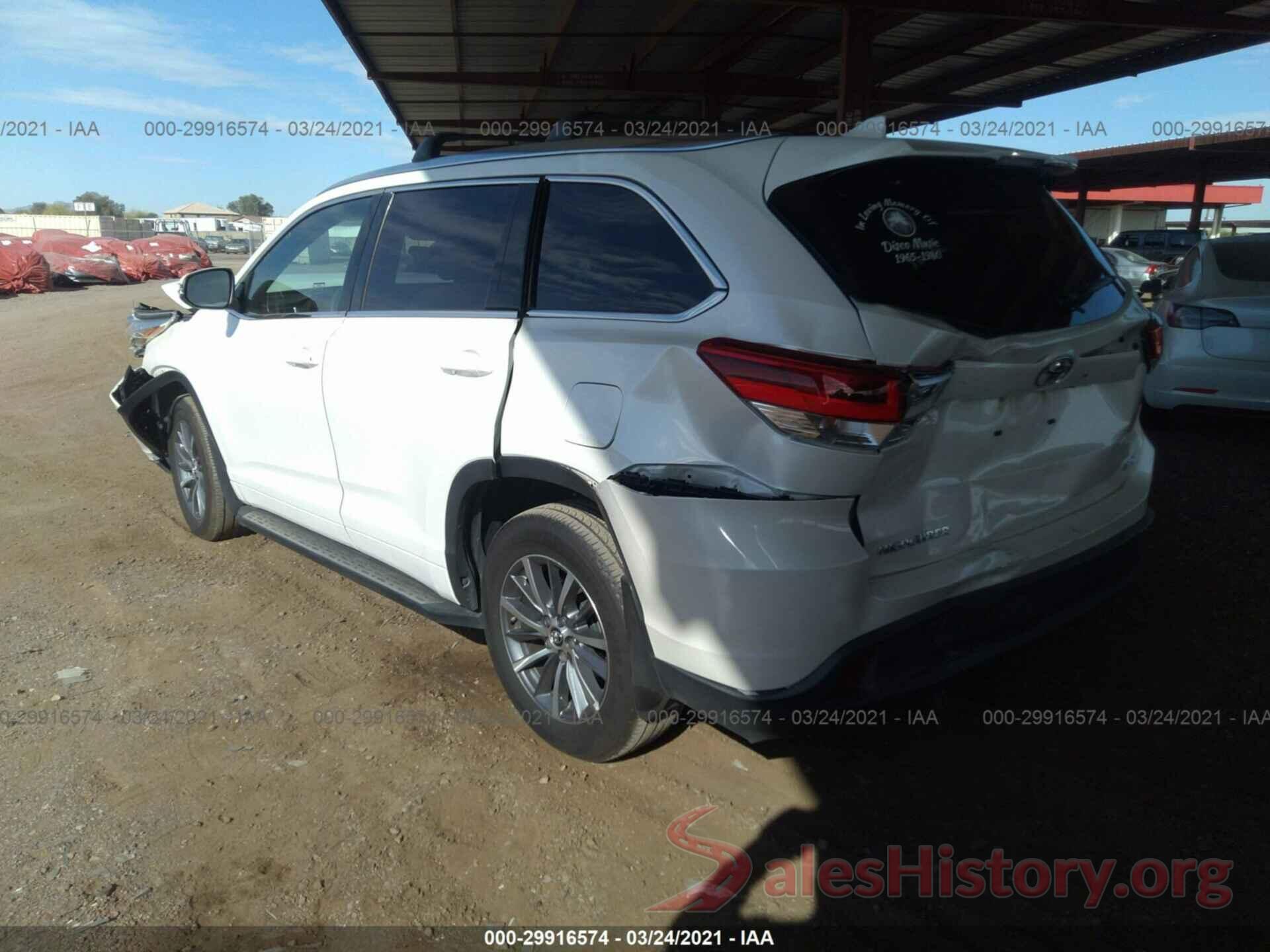 5TDKZRFH9HS521680 2017 TOYOTA HIGHLANDER