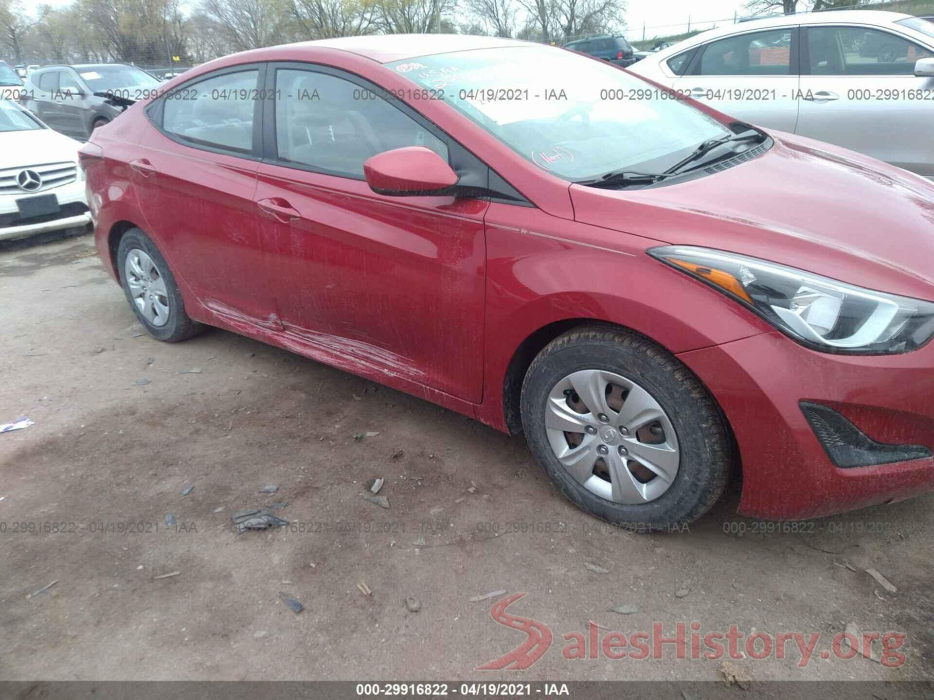 KMHDH4AE6GU514381 2016 HYUNDAI ELANTRA