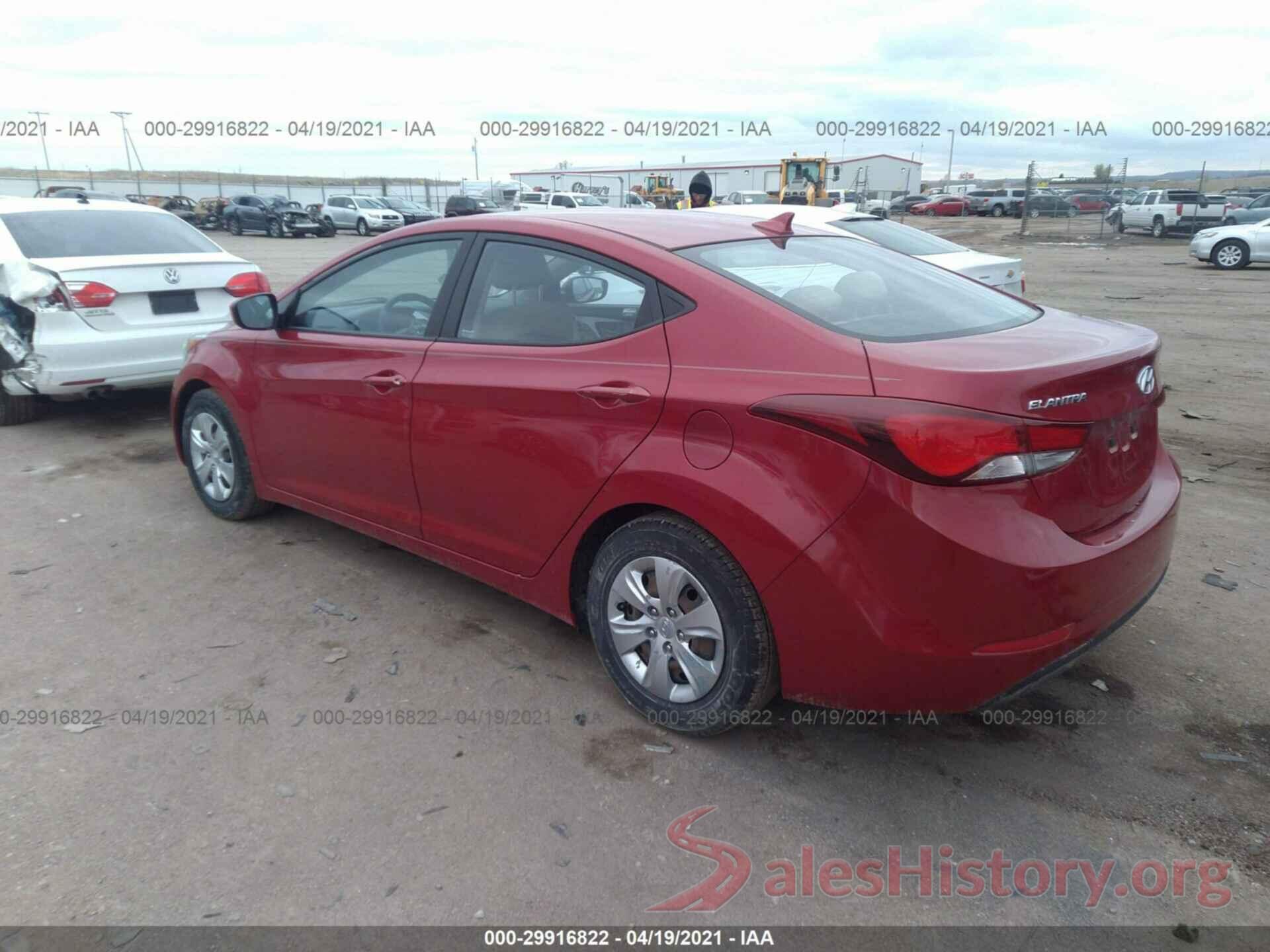 KMHDH4AE6GU514381 2016 HYUNDAI ELANTRA