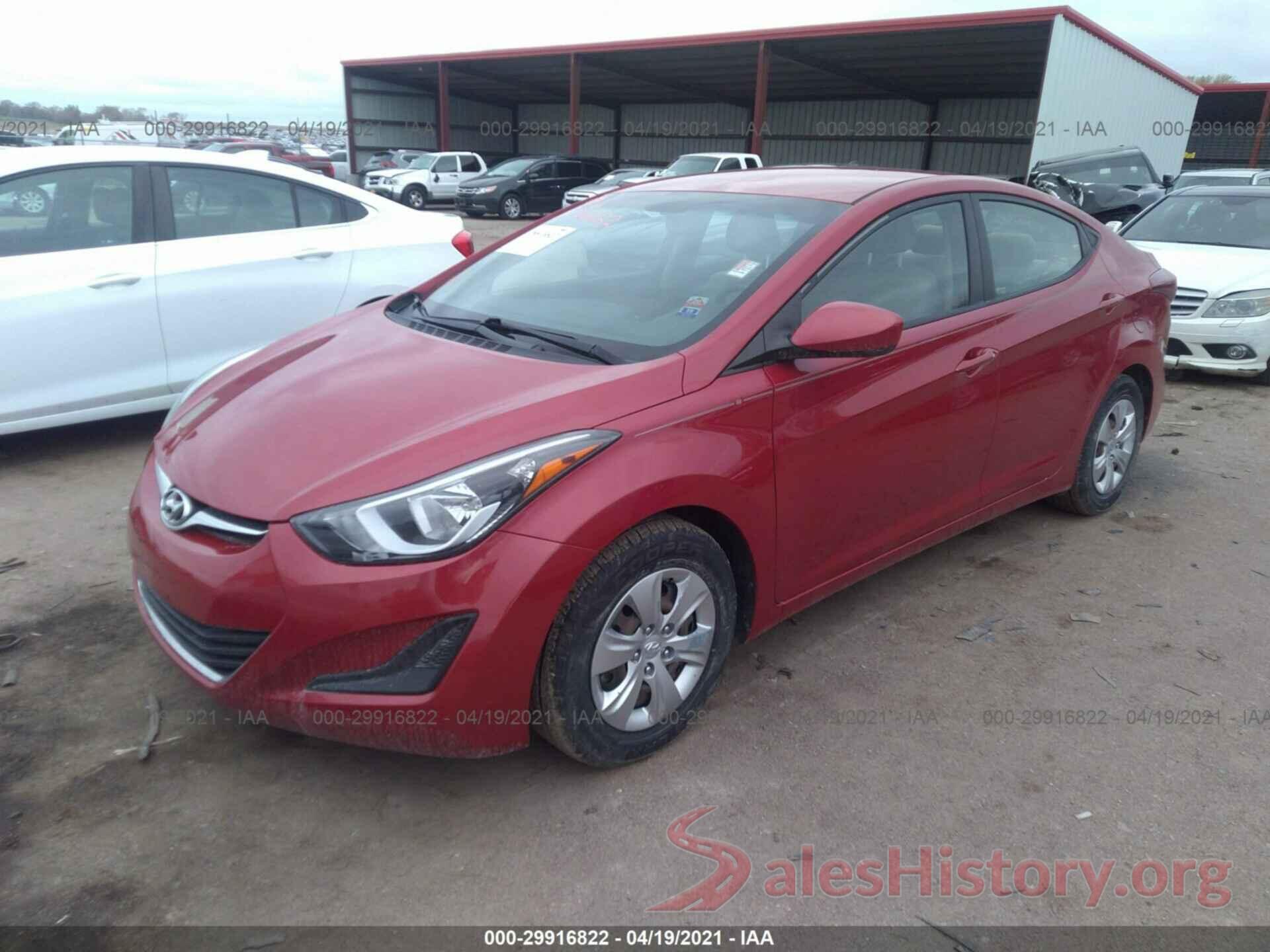 KMHDH4AE6GU514381 2016 HYUNDAI ELANTRA