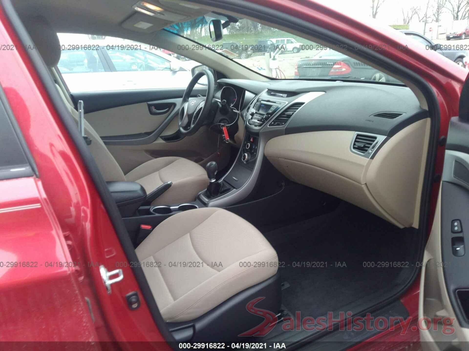 KMHDH4AE6GU514381 2016 HYUNDAI ELANTRA