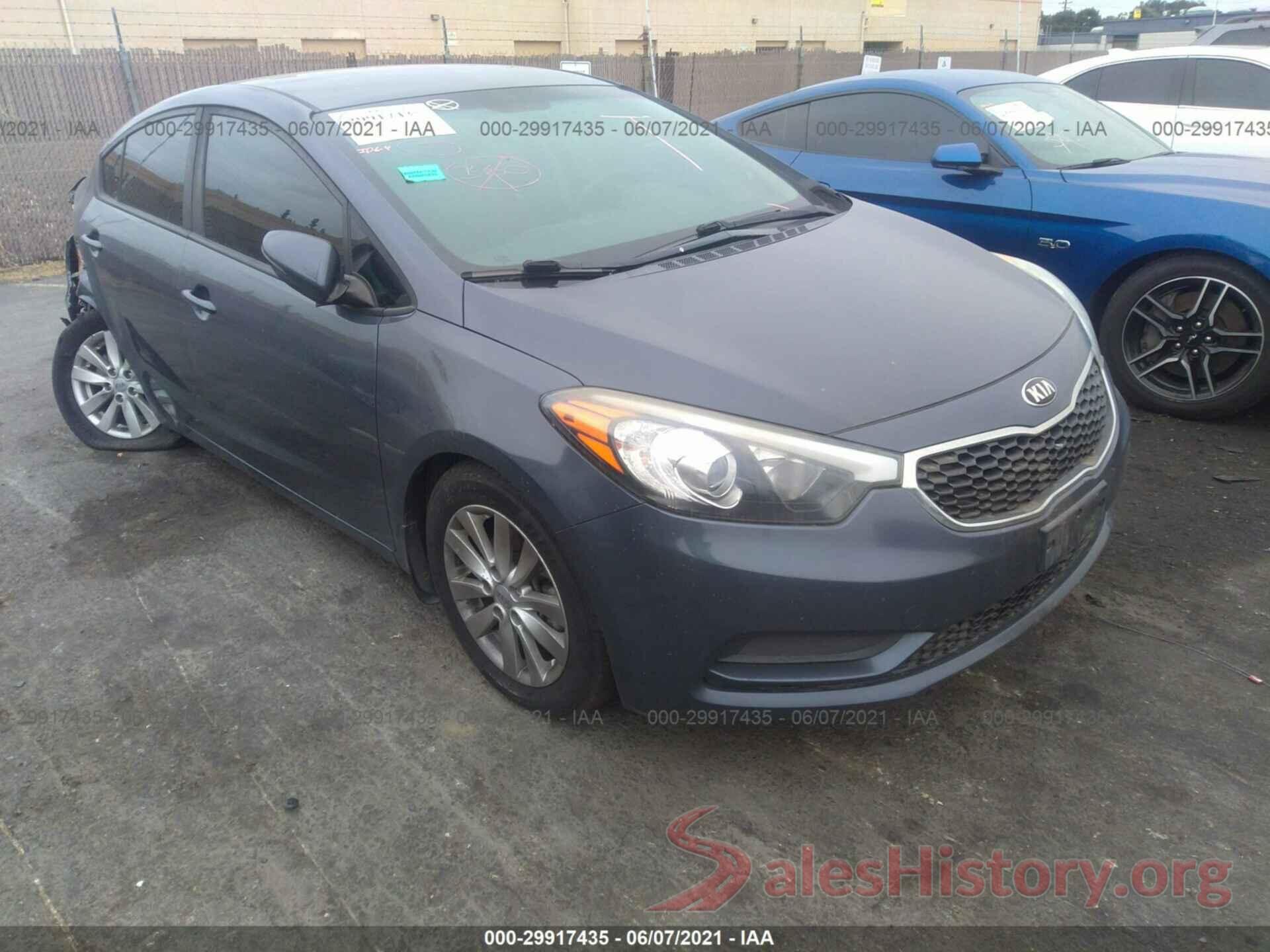 KNAFX4A63G5589961 2016 KIA FORTE