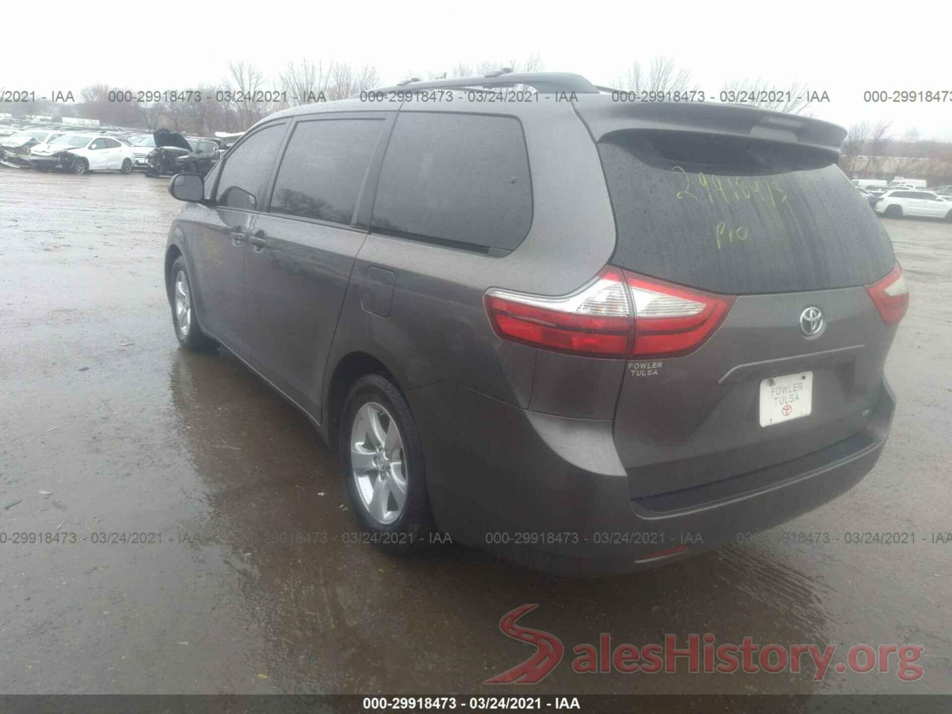 5TDKZ3DC1HS783746 2017 TOYOTA SIENNA