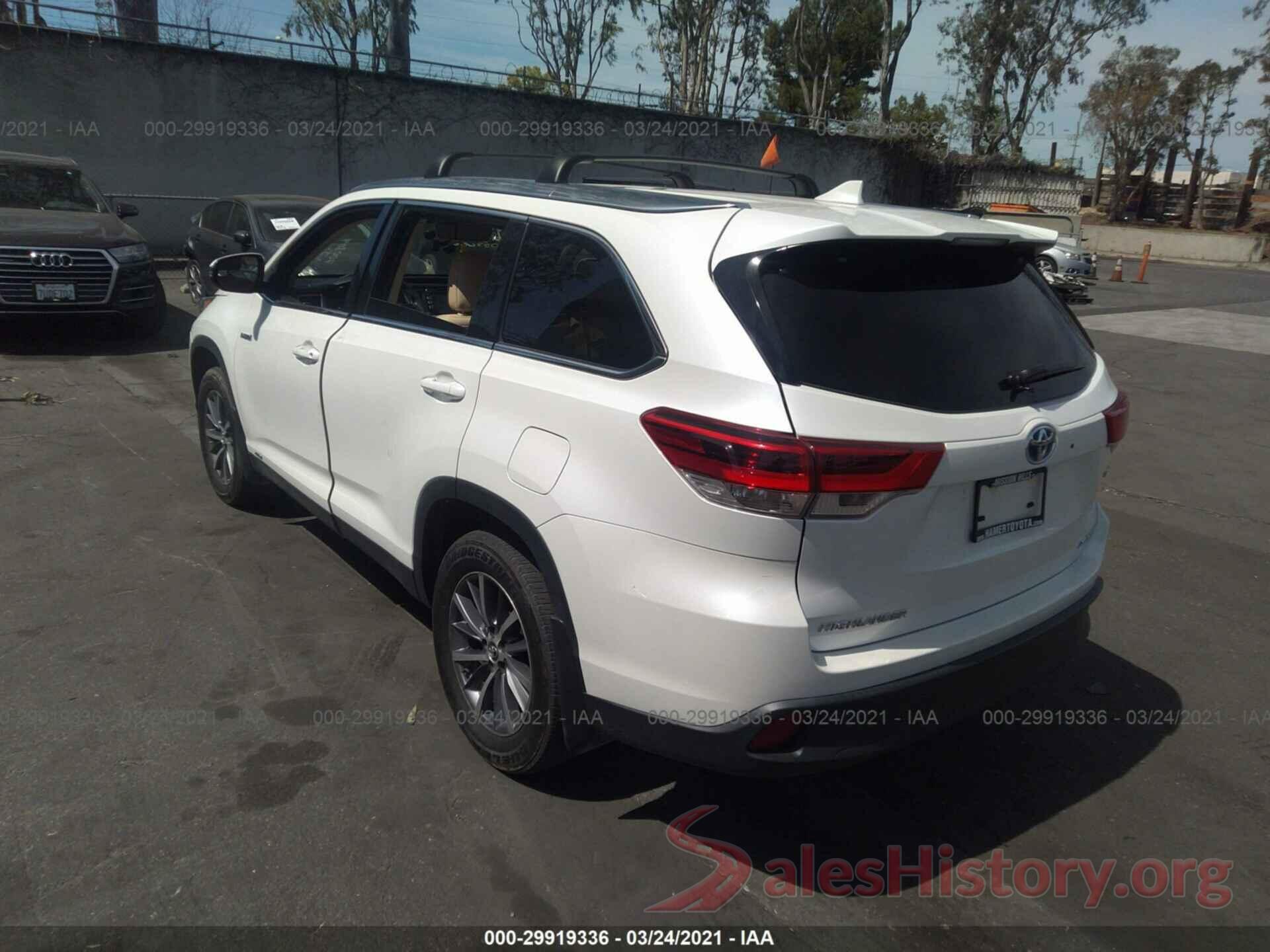 5TDJGRFH6KS053609 2019 TOYOTA HIGHLANDER