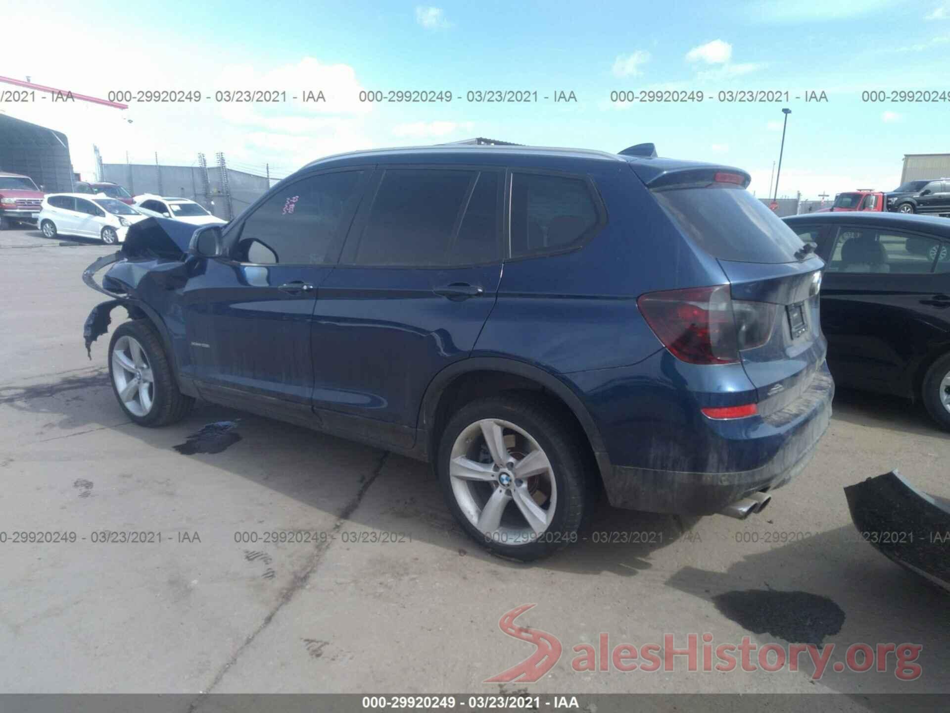 5UXWX9C55H0T14755 2017 BMW X3