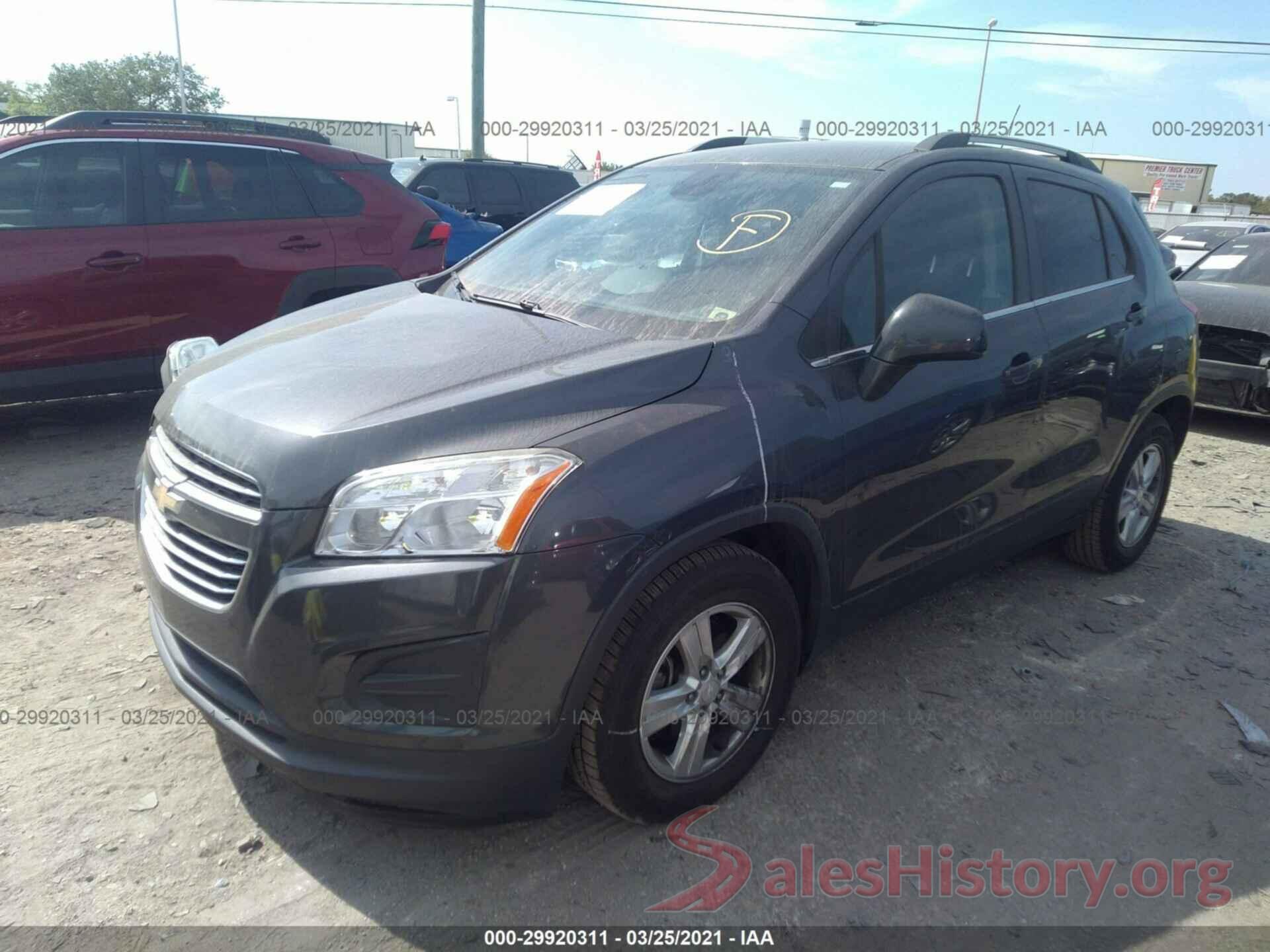 3GNCJLSB8GL248205 2016 CHEVROLET TRAX