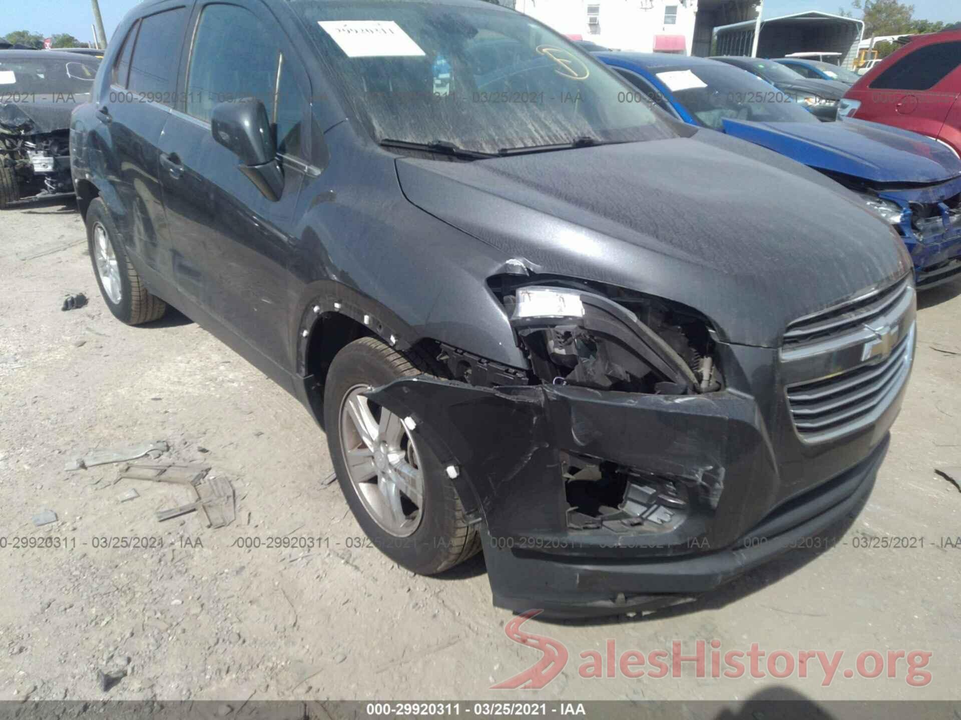 3GNCJLSB8GL248205 2016 CHEVROLET TRAX