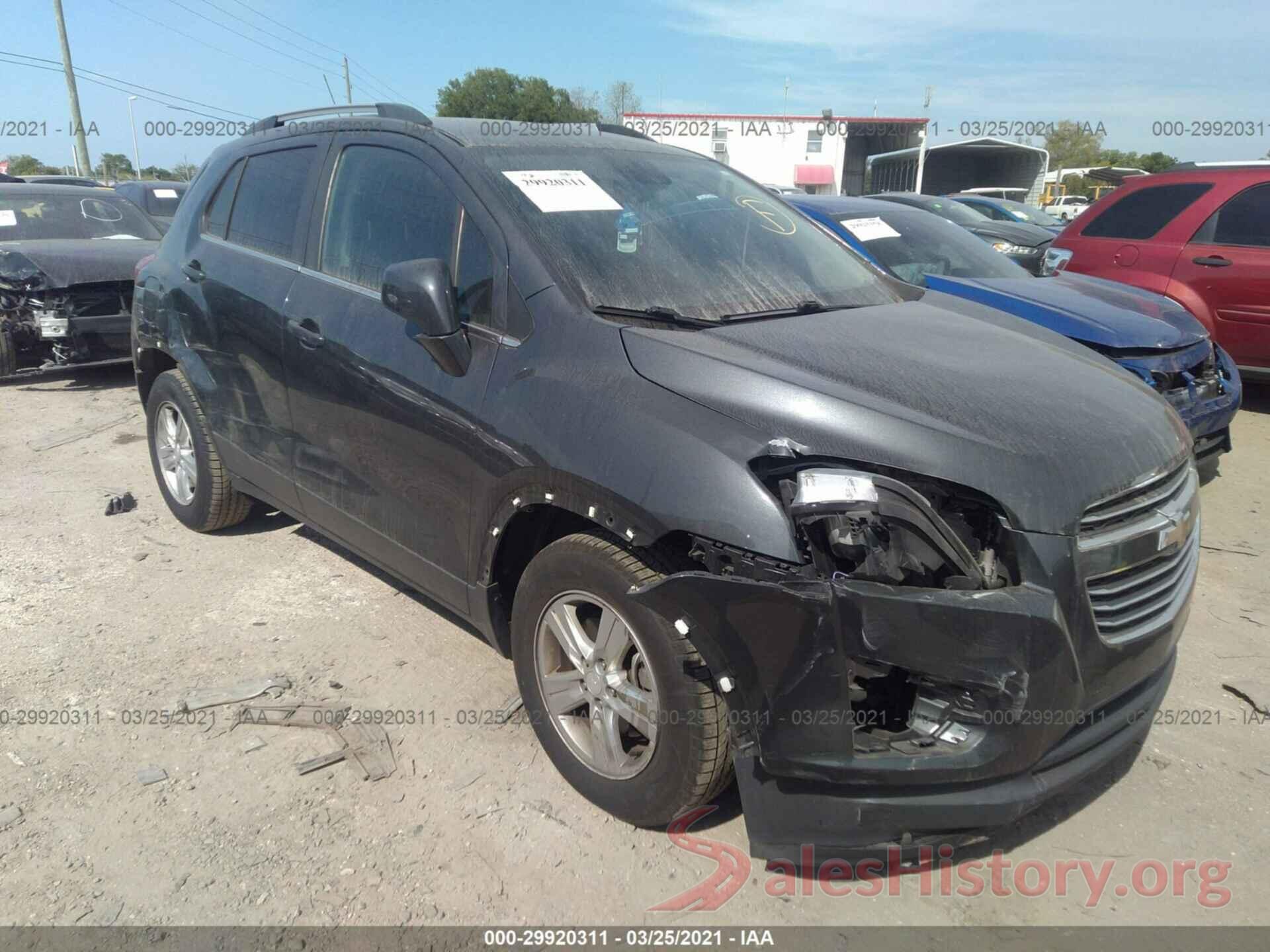 3GNCJLSB8GL248205 2016 CHEVROLET TRAX