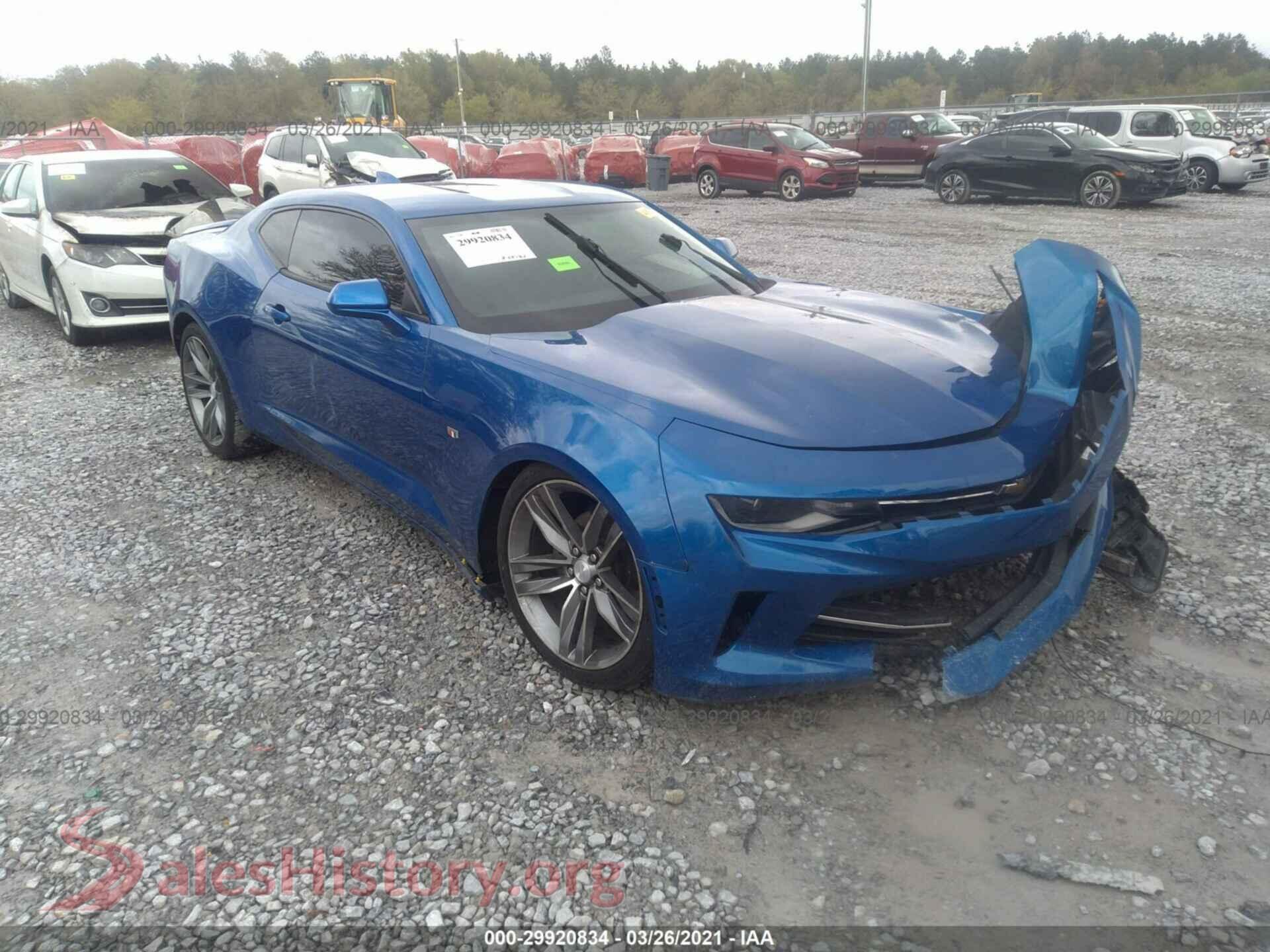 2016 CHEVROLET CAMARO VIN 1G1FB1RX4G0160329, auction photo