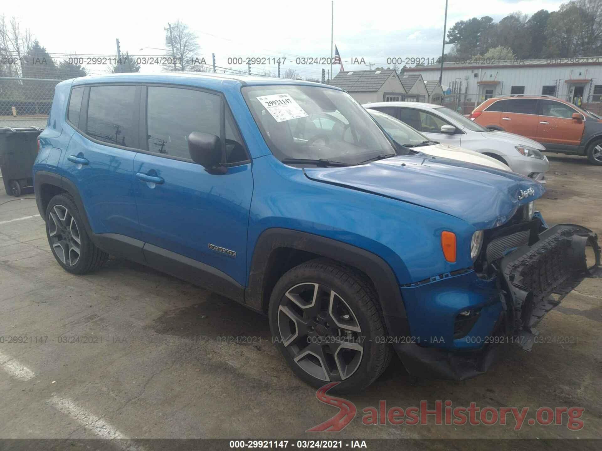 ZACNJAAB1LPL70880 2020 JEEP RENEGADE