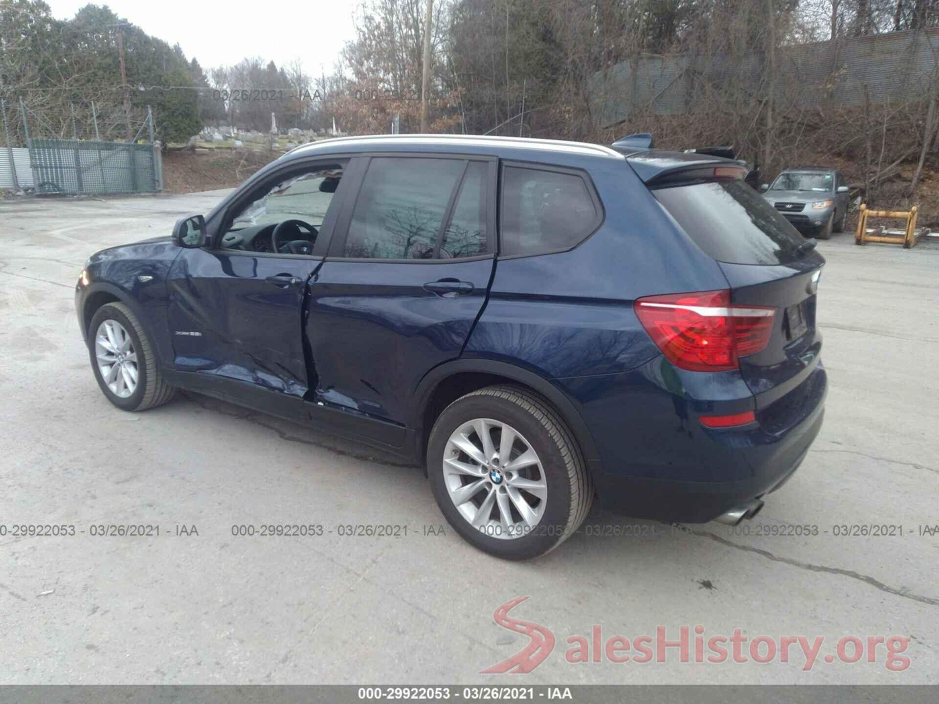 5UXWX9C5XG0D79103 2016 BMW X3