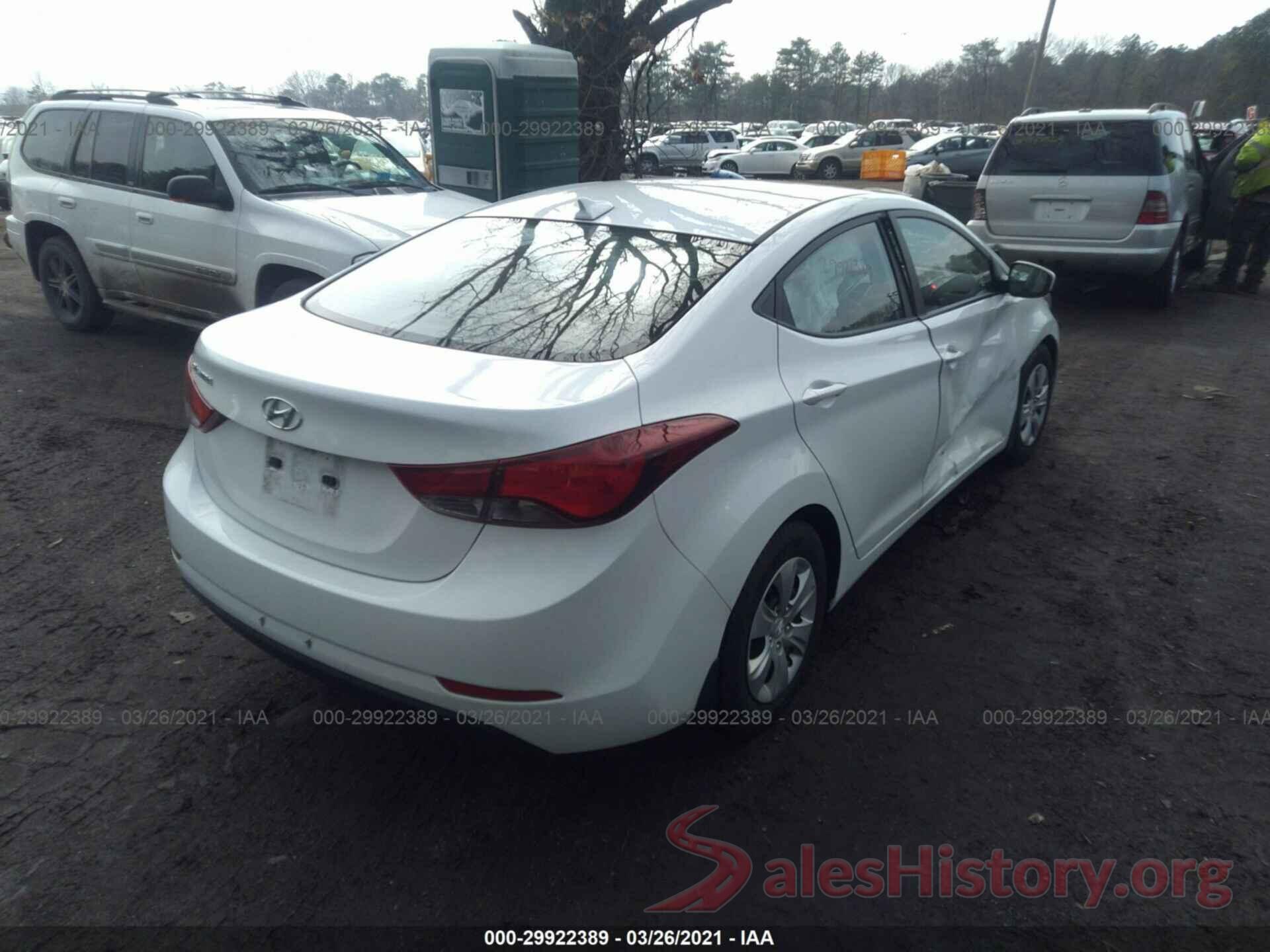 5NPDH4AE2GH795870 2016 HYUNDAI ELANTRA