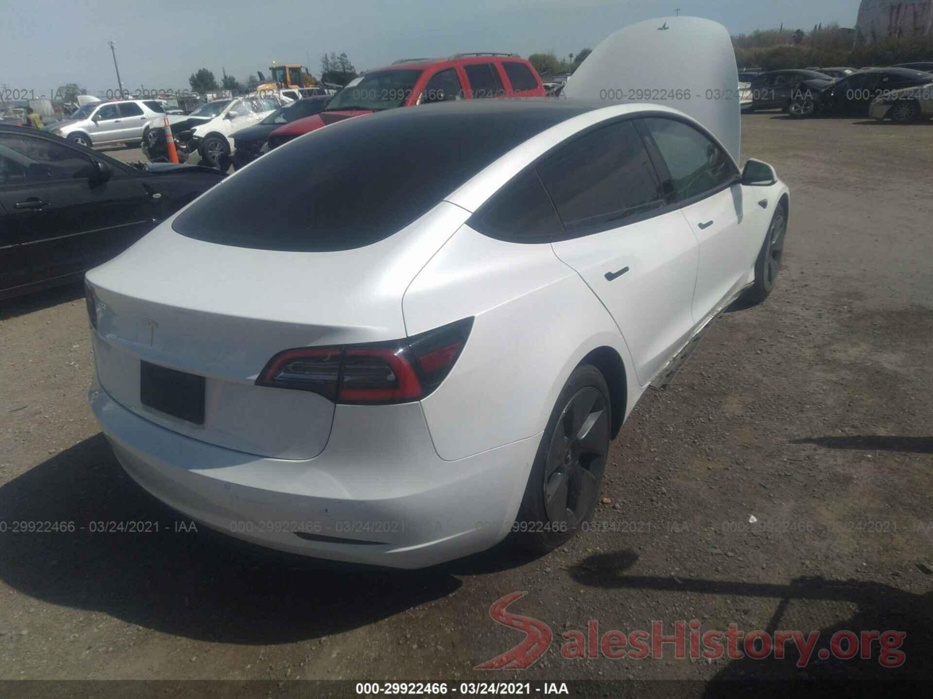 5YJ3E1EA8MF877834 2021 TESLA MODEL 3